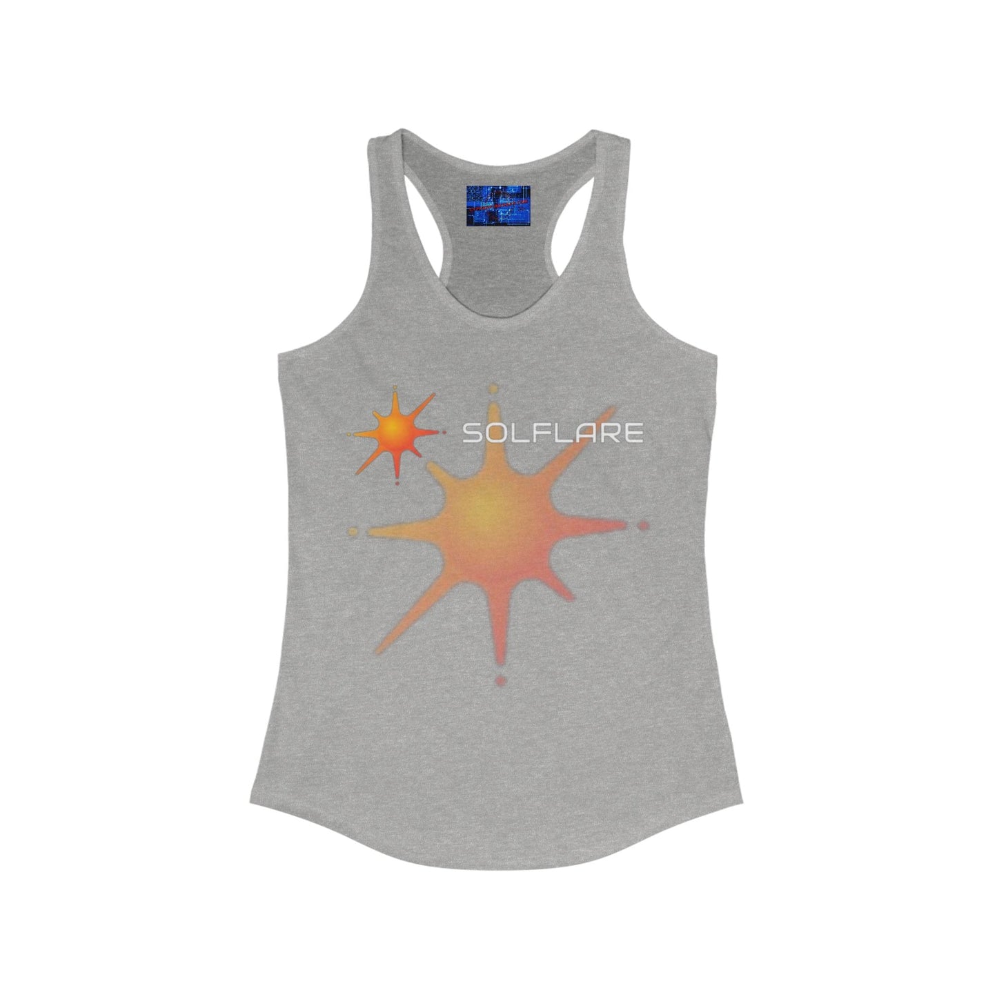 Solflare Women's Racerback Tank Top by cypherpunkgear – cypherpunkgear.com | Cypherpunk Merch