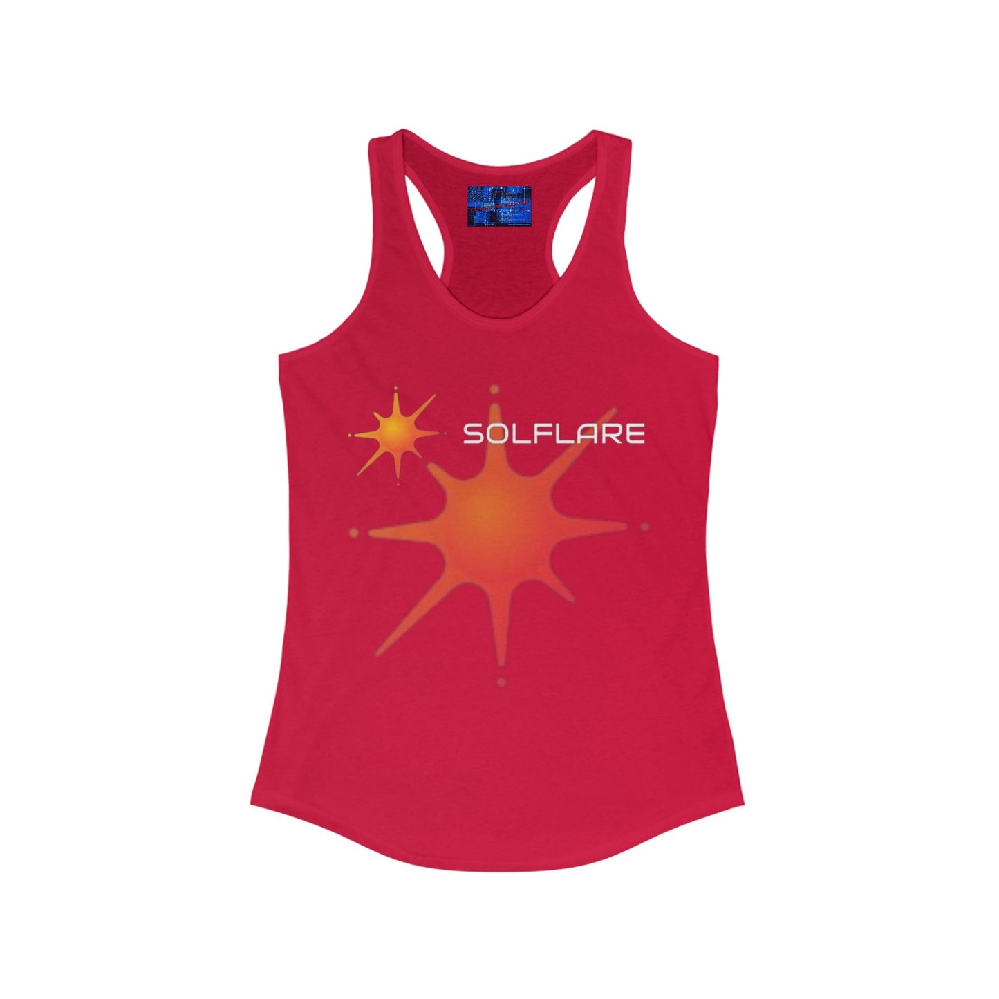 Solflare Women's Racerback Tank Top by cypherpunkgear – cypherpunkgear.com | Cypherpunk Merch