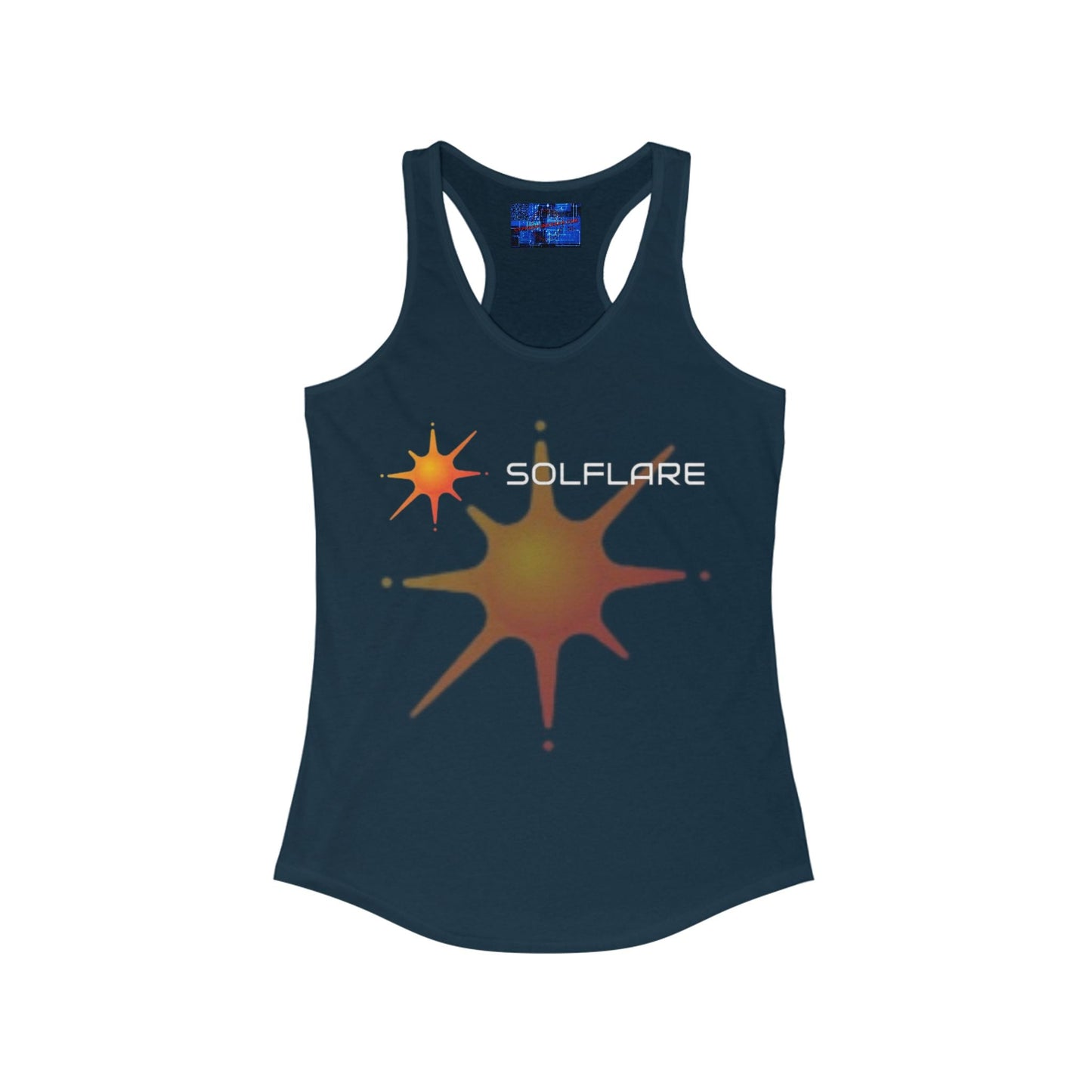 Solflare Women's Racerback Tank Top by cypherpunkgear – cypherpunkgear.com | Cypherpunk Merch