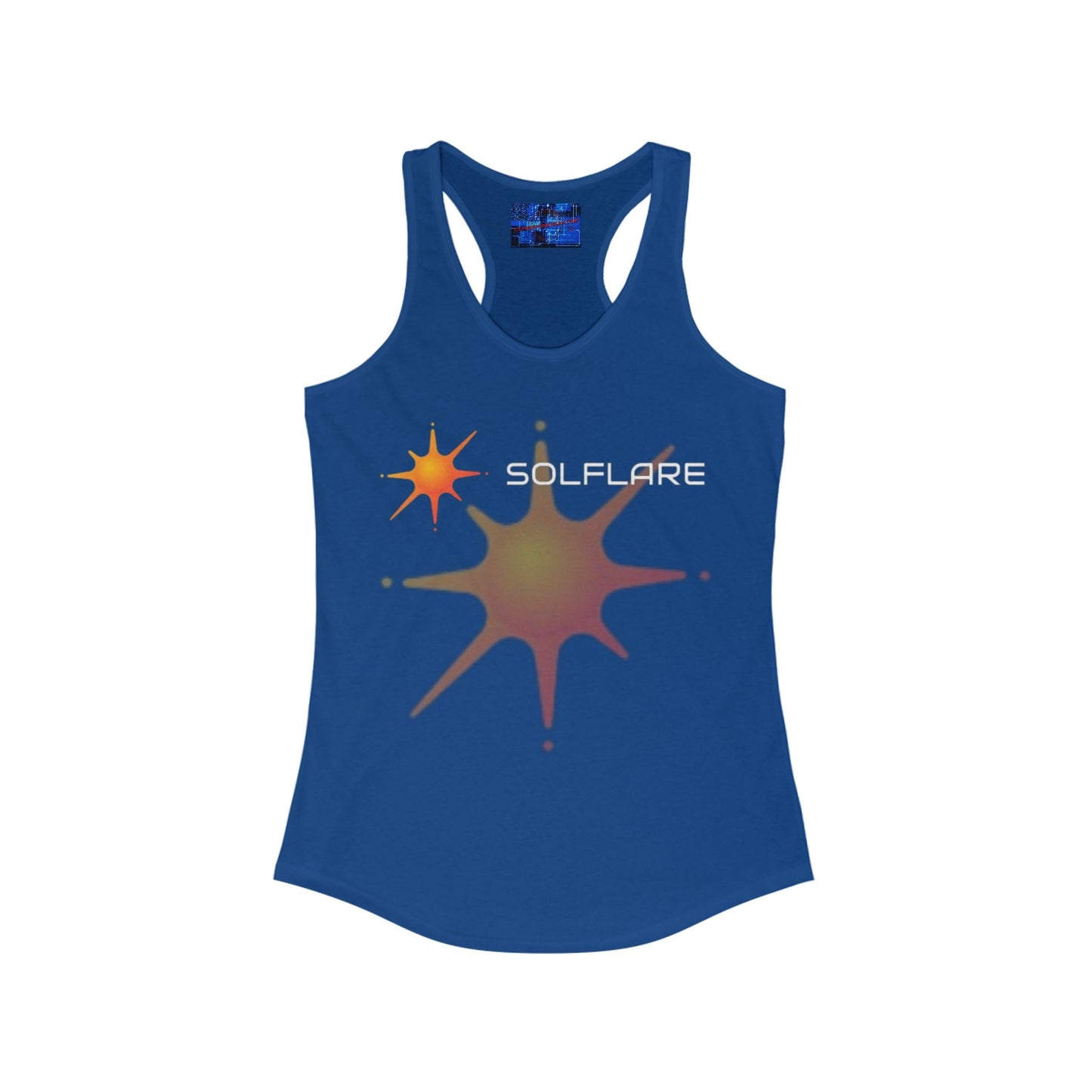 Solflare Women's Racerback Tank Top by cypherpunkgear – cypherpunkgear.com | Cypherpunk Merch