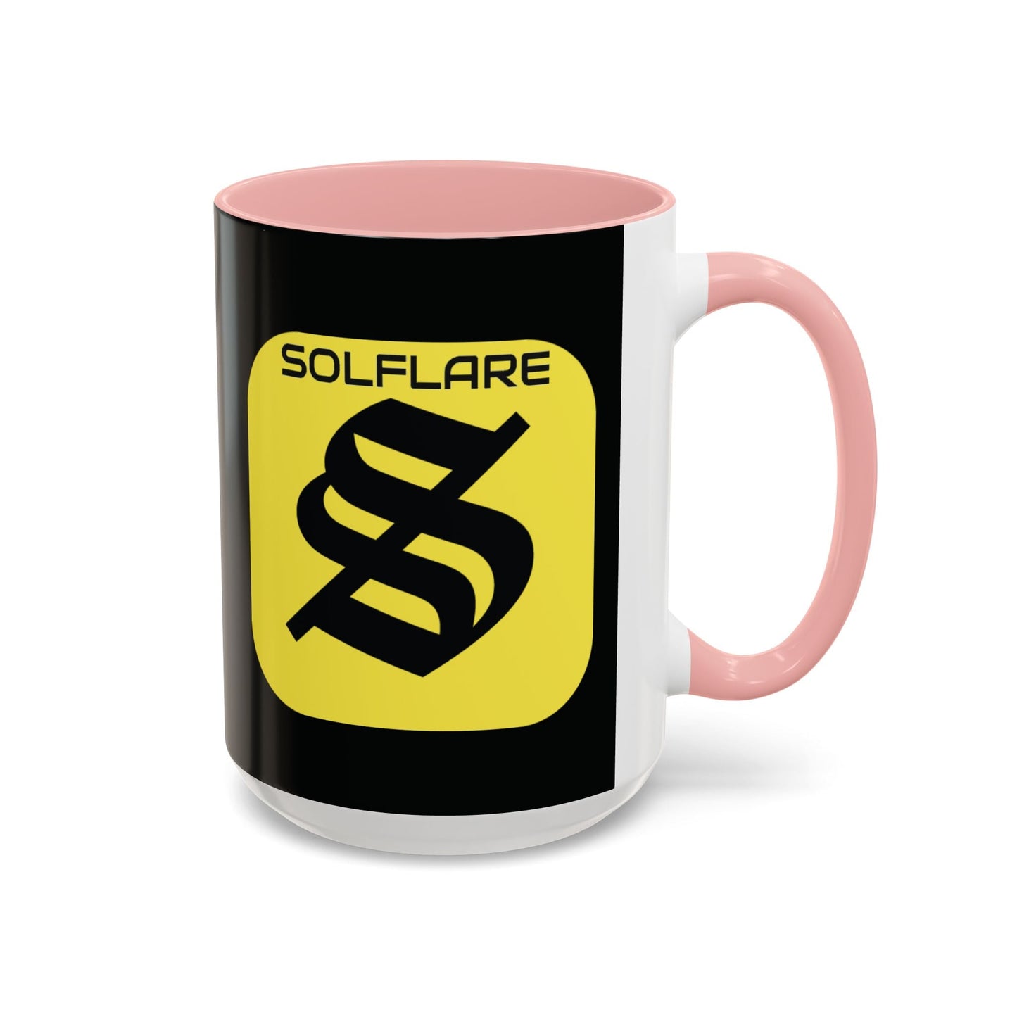 SolflareLogo Black Accent Mug by cypherpunkgear.com – cypherpunkgear.com | Cypherpunk Merch
