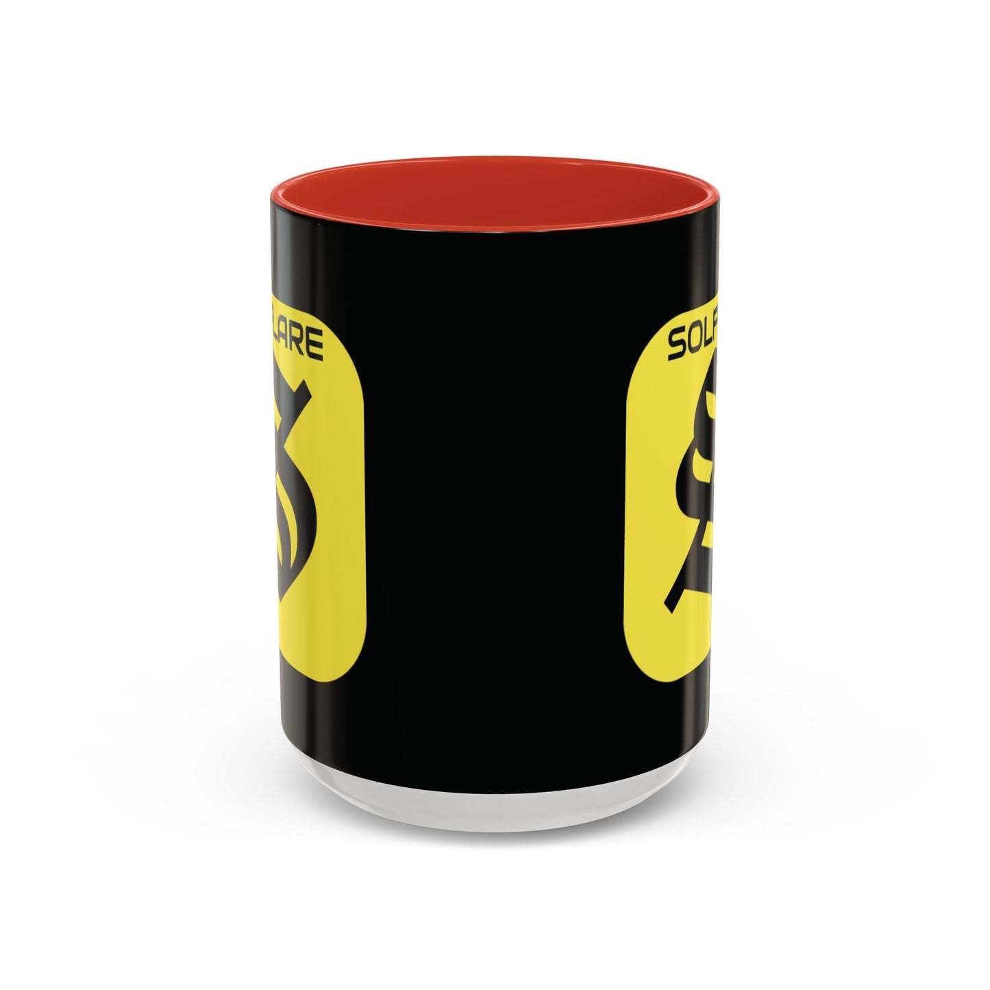 SolflareLogo Black Accent Mug by cypherpunkgear.com – cypherpunkgear.com | Cypherpunk Merch