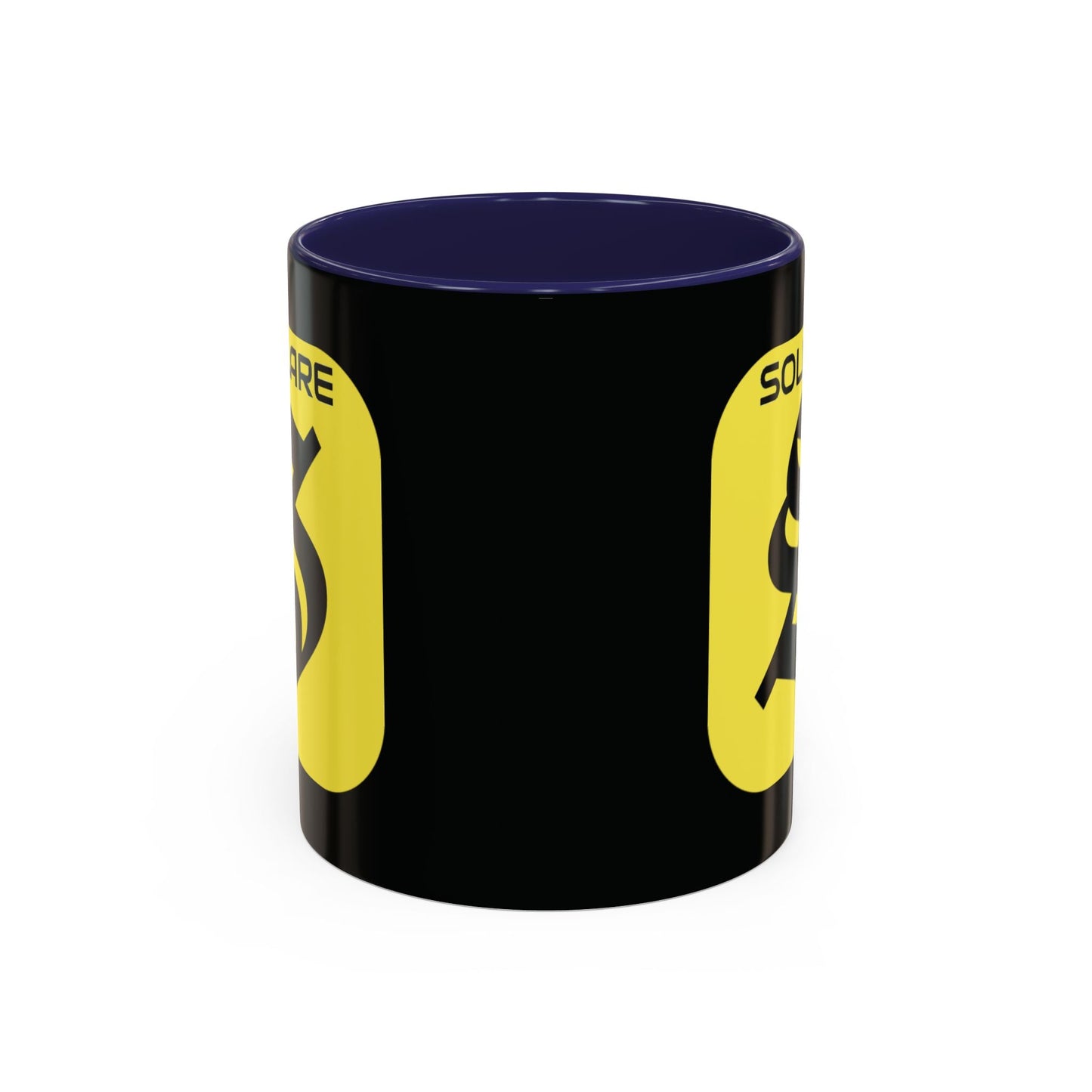 SolflareLogo Black Accent Mug by cypherpunkgear.com – cypherpunkgear.com | Cypherpunk Merch