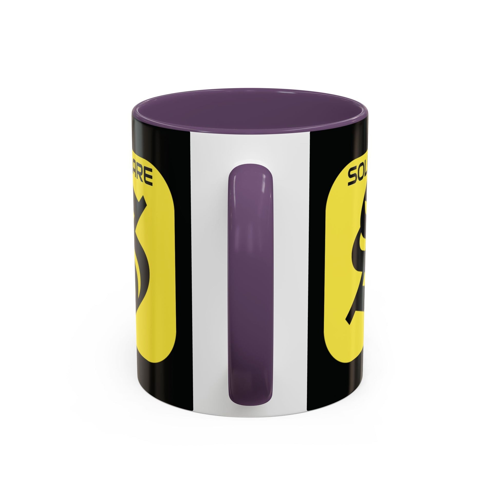 SolflareLogo Black Accent Mug by cypherpunkgear.com – cypherpunkgear.com | Cypherpunk Merch