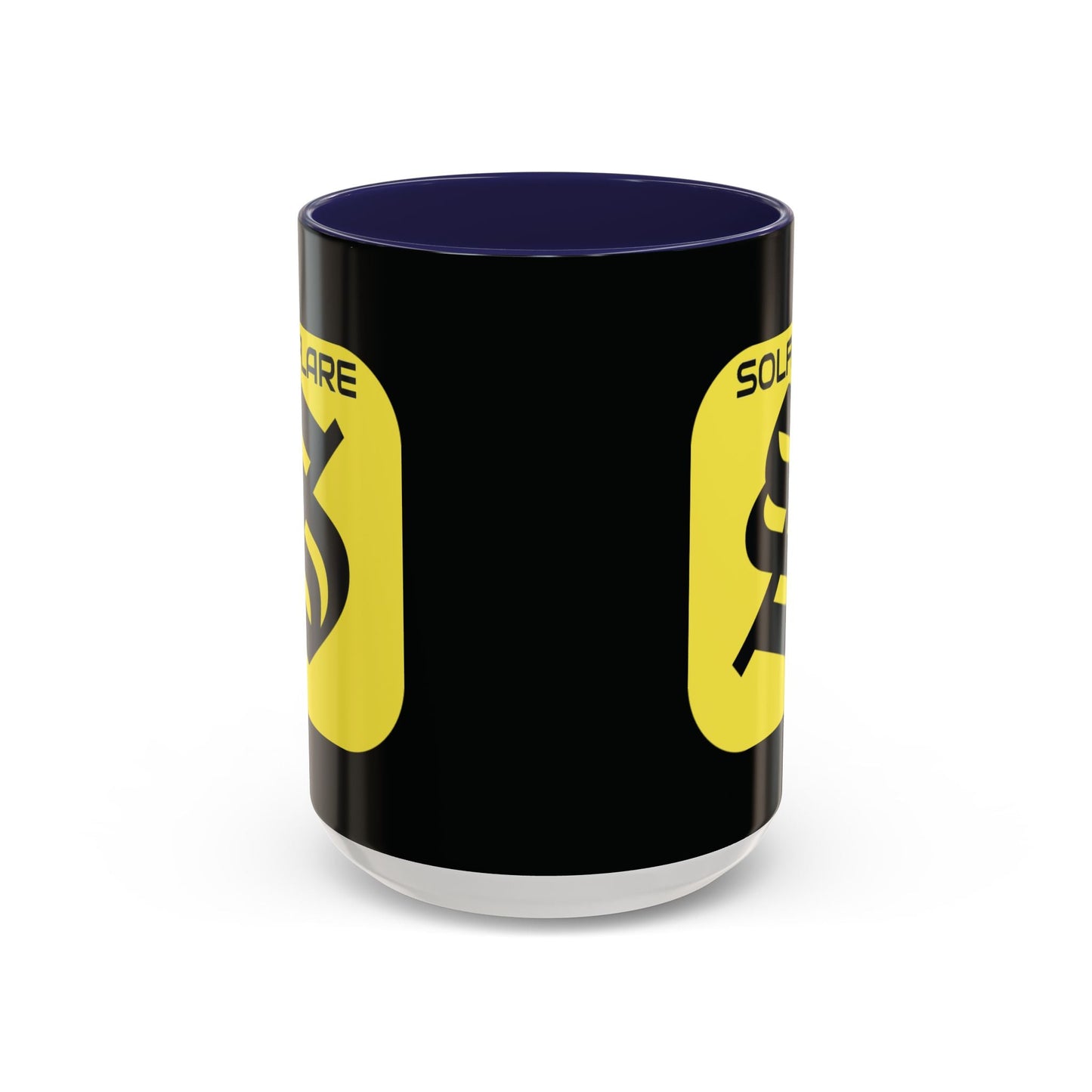 SolflareLogo Black Accent Mug by cypherpunkgear.com – cypherpunkgear.com | Cypherpunk Merch