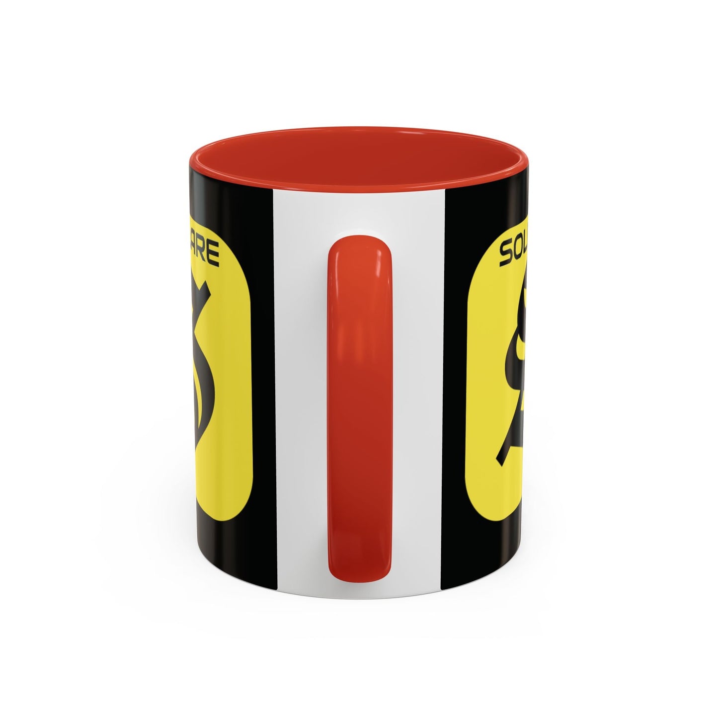 SolflareLogo Black Accent Mug by cypherpunkgear.com – cypherpunkgear.com | Cypherpunk Merch
