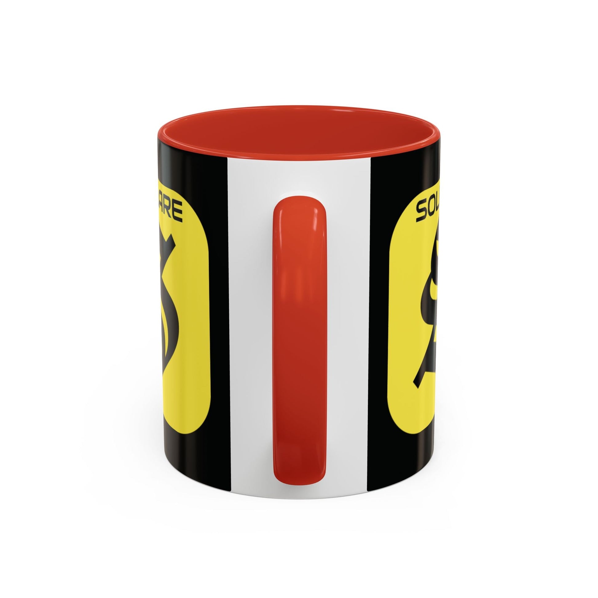 SolflareLogo Black Accent Mug by cypherpunkgear.com – cypherpunkgear.com | Cypherpunk Merch