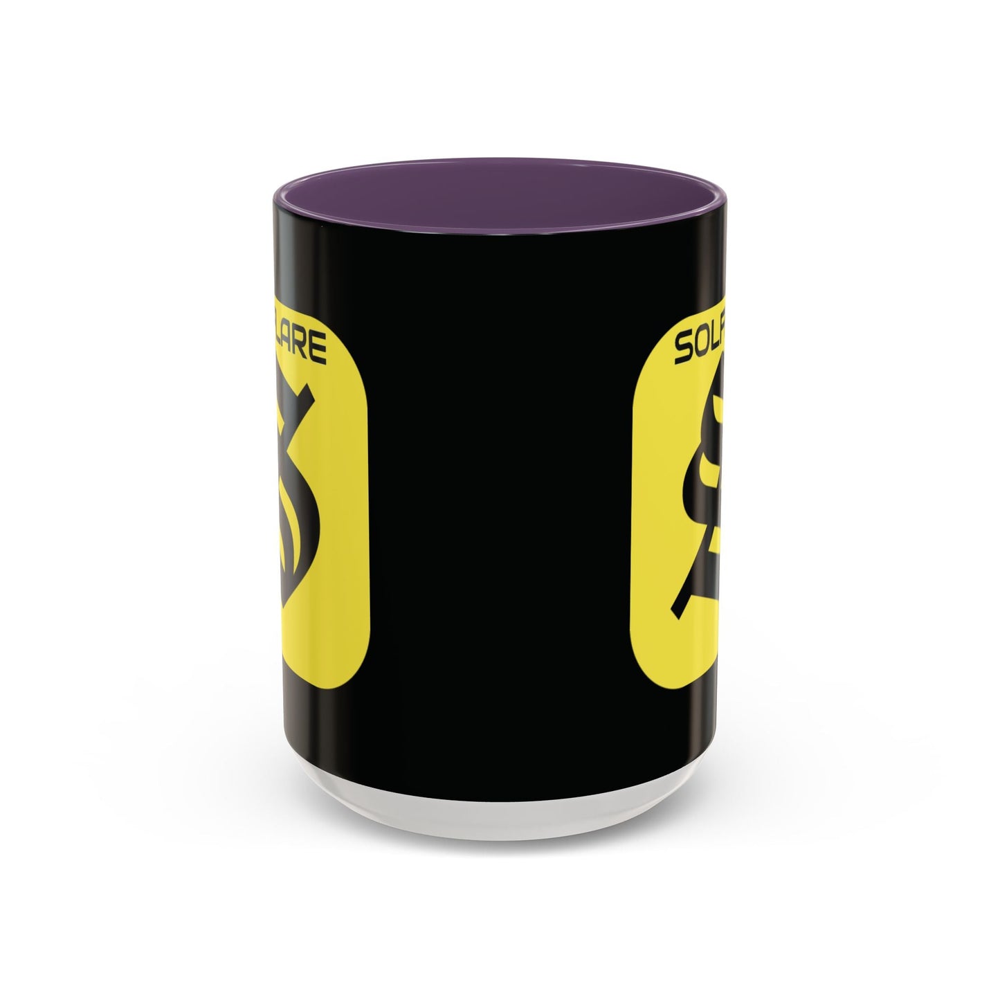 SolflareLogo Black Accent Mug by cypherpunkgear.com – cypherpunkgear.com | Cypherpunk Merch