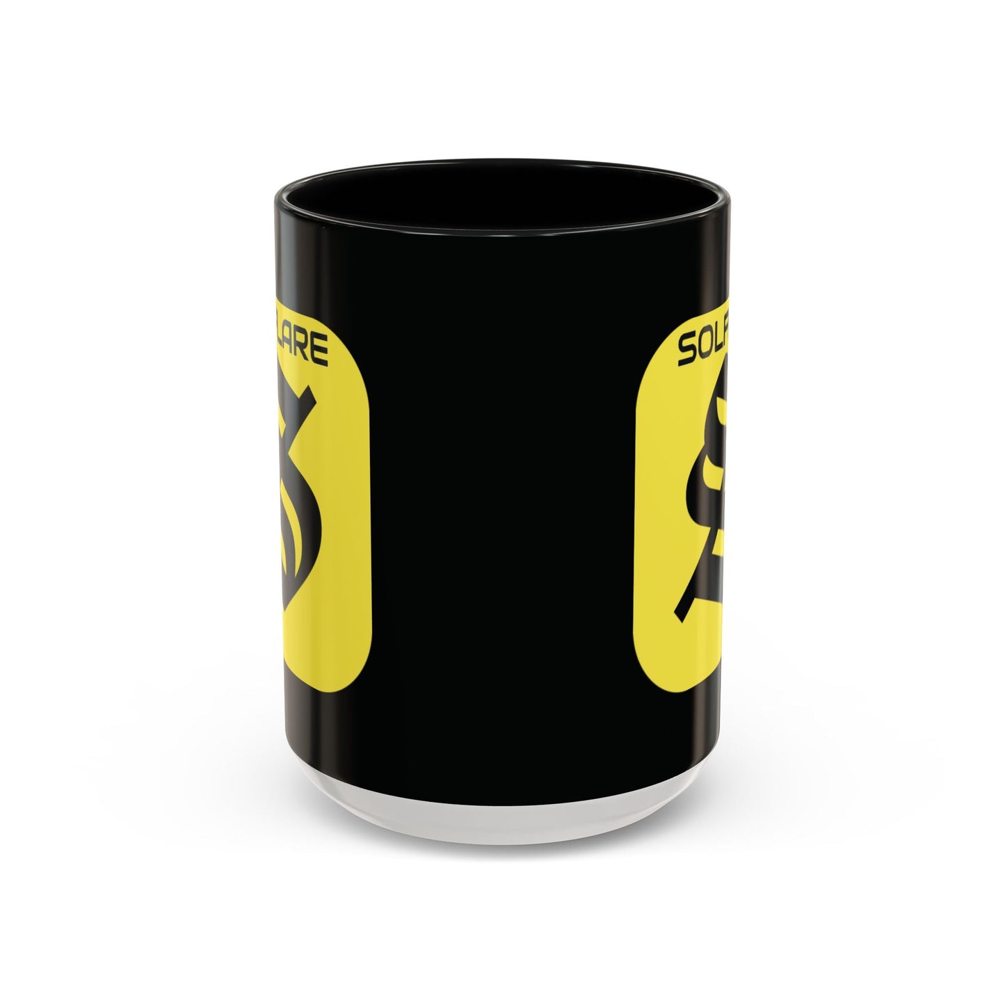 SolflareLogo Black Accent Mug by cypherpunkgear.com – cypherpunkgear.com | Cypherpunk Merch
