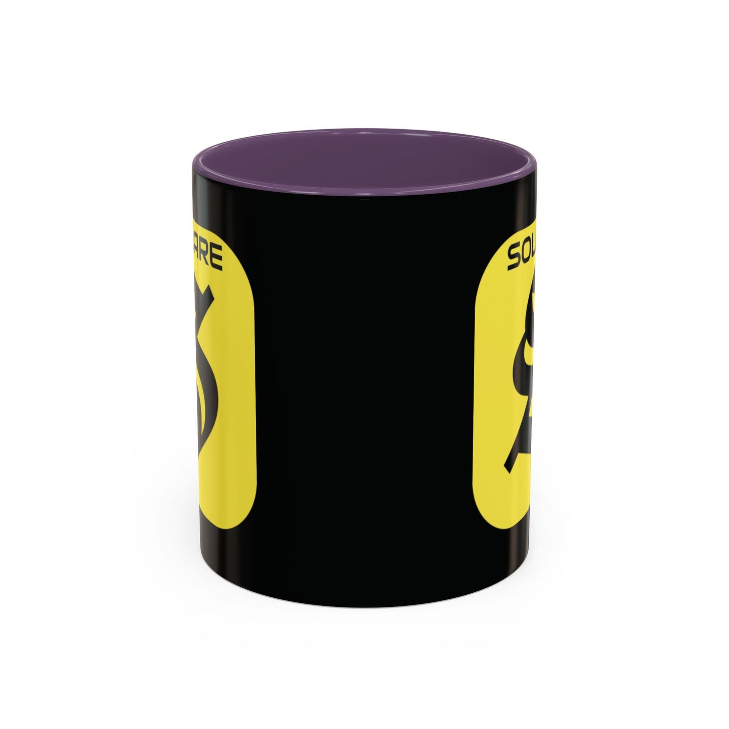 SolflareLogo Black Accent Mug by cypherpunkgear.com – cypherpunkgear.com | Cypherpunk Merch