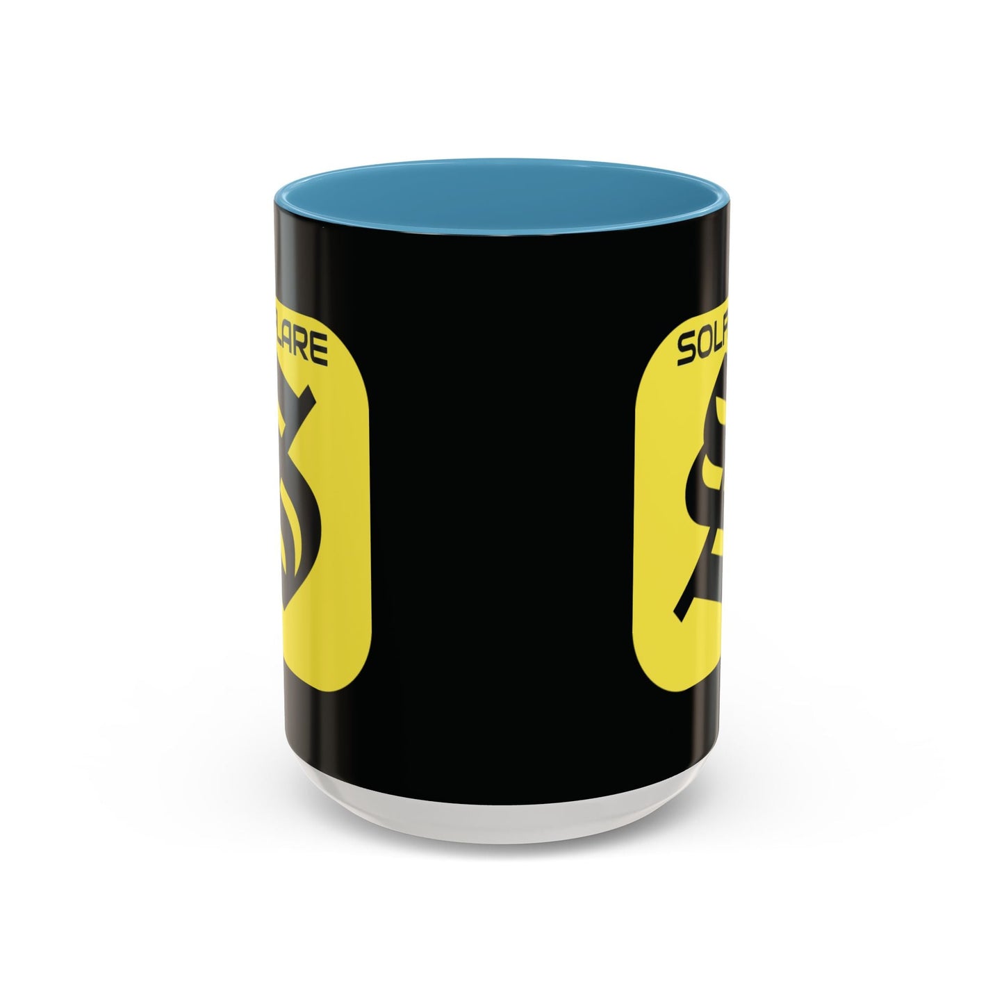SolflareLogo Black Accent Mug by cypherpunkgear.com – cypherpunkgear.com | Cypherpunk Merch