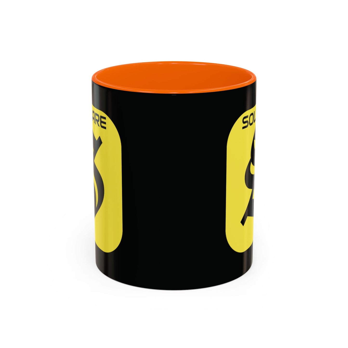 SolflareLogo Black Accent Mug by cypherpunkgear.com – cypherpunkgear.com | Cypherpunk Merch