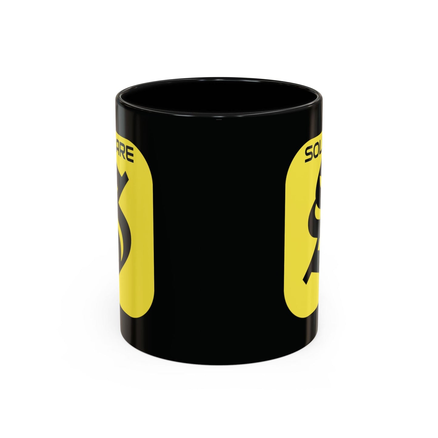 SolflareLogo Black Accent Mug by cypherpunkgear.com – cypherpunkgear.com | Cypherpunk Merch
