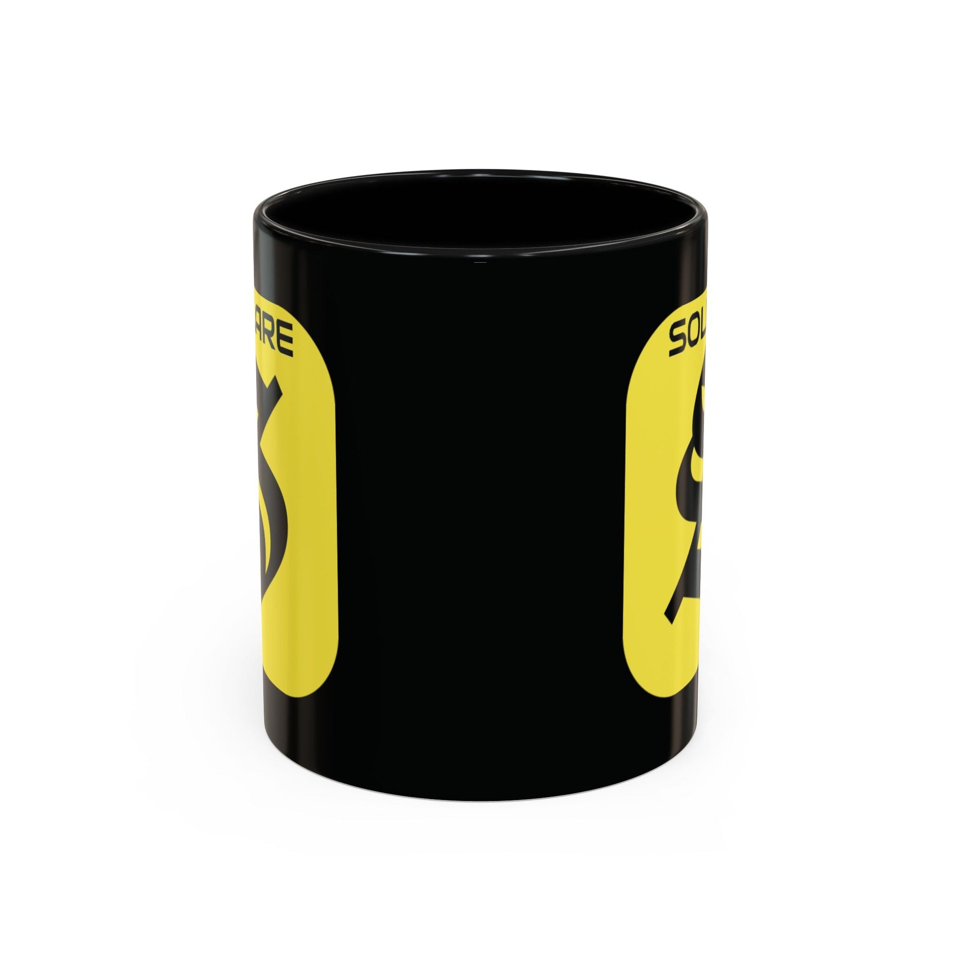 SolflareLogo Black Accent Mug by cypherpunkgear.com – cypherpunkgear.com | Cypherpunk Merch