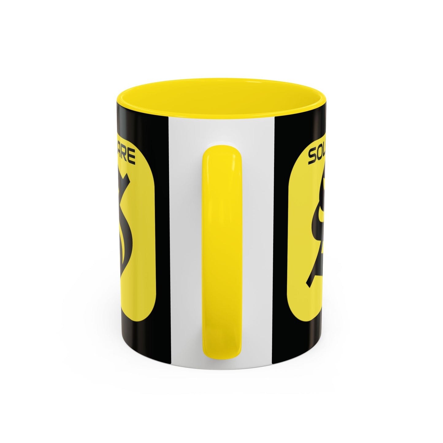 SolflareLogo Black Accent Mug by cypherpunkgear.com – cypherpunkgear.com | Cypherpunk Merch