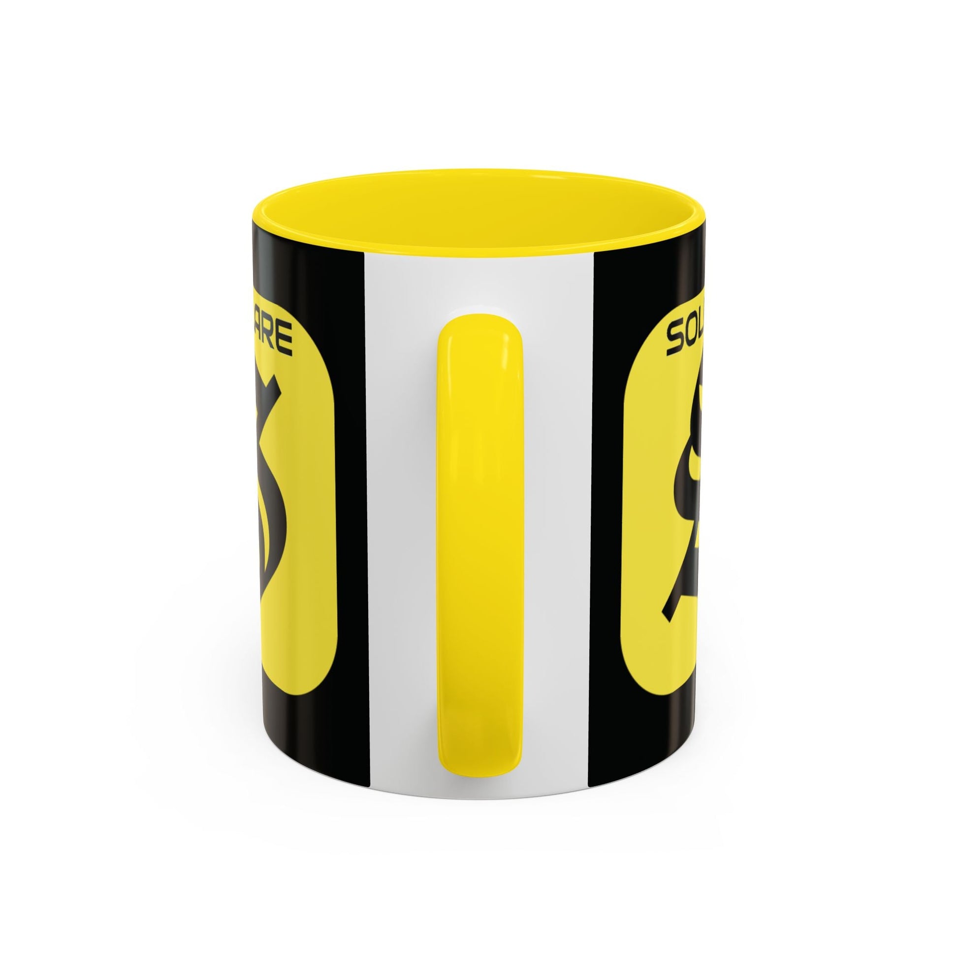 SolflareLogo Black Accent Mug by cypherpunkgear.com – cypherpunkgear.com | Cypherpunk Merch