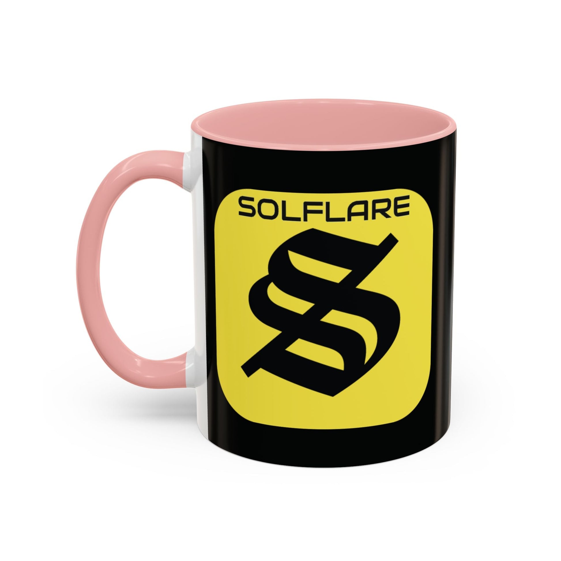 SolflareLogo Black Accent Mug by cypherpunkgear.com – cypherpunkgear.com | Cypherpunk Merch