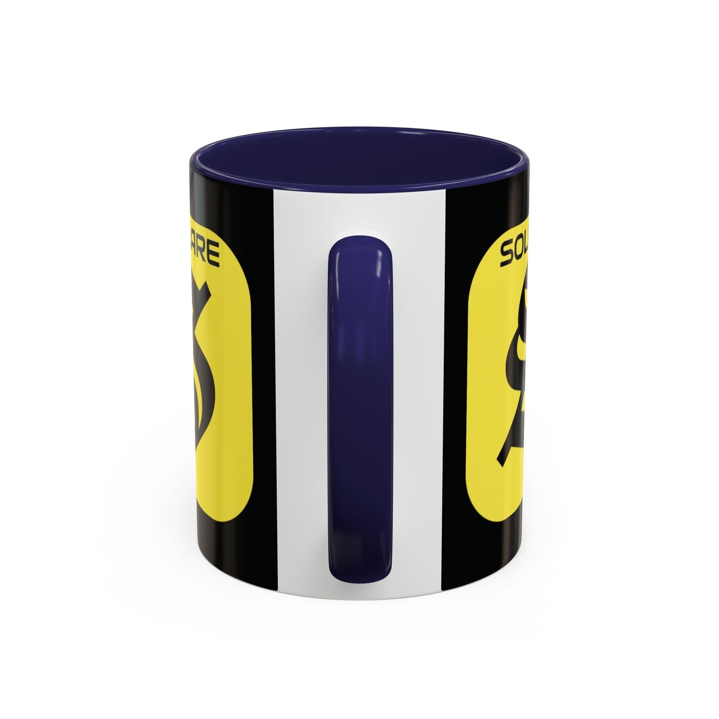 SolflareLogo Black Accent Mug by cypherpunkgear.com – cypherpunkgear.com | Cypherpunk Merch