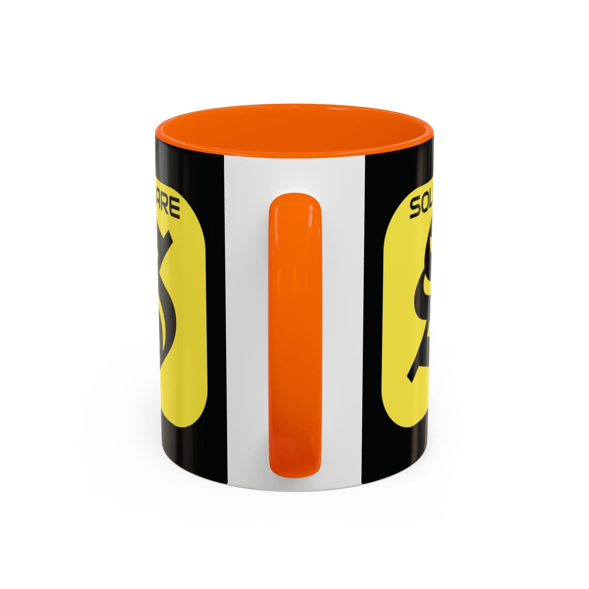 SolflareLogo Black Accent Mug by cypherpunkgear.com – cypherpunkgear.com | Cypherpunk Merch
