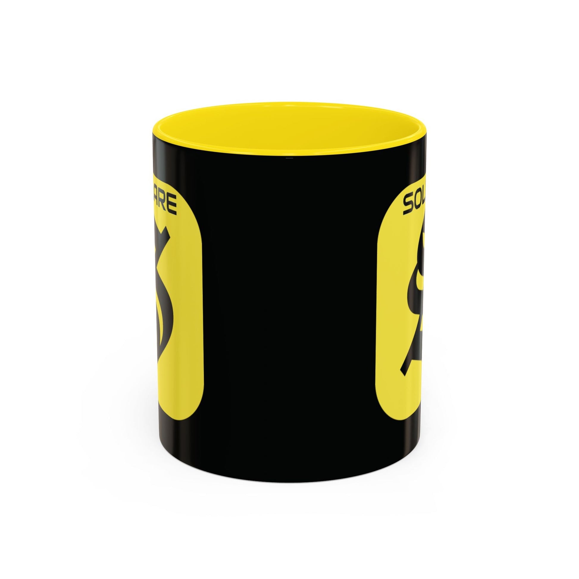 SolflareLogo Black Accent Mug by cypherpunkgear.com – cypherpunkgear.com | Cypherpunk Merch