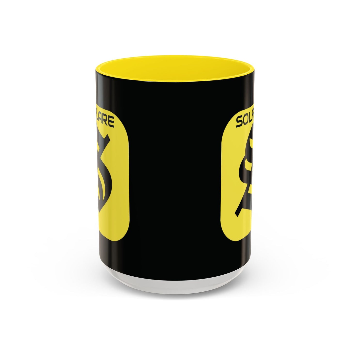SolflareLogo Black Accent Mug by cypherpunkgear.com – cypherpunkgear.com | Cypherpunk Merch