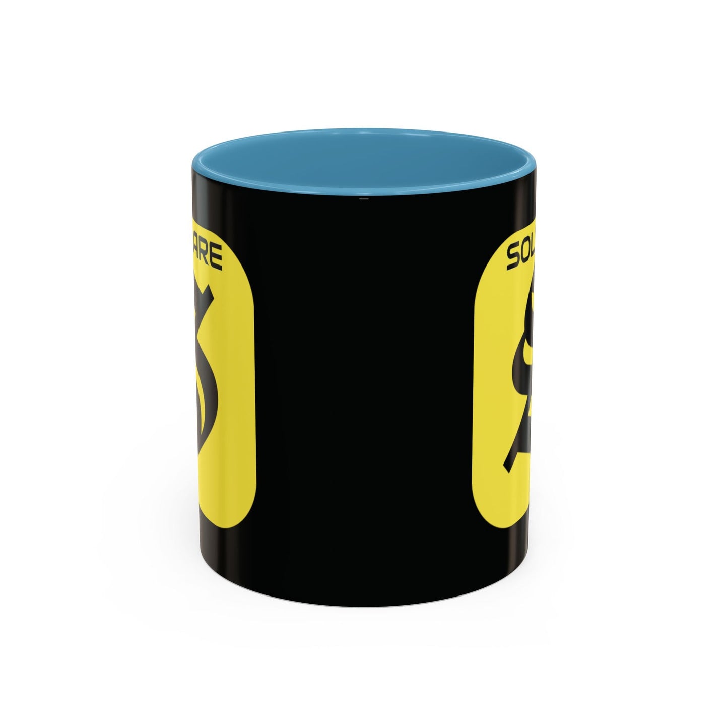 SolflareLogo Black Accent Mug by cypherpunkgear.com – cypherpunkgear.com | Cypherpunk Merch