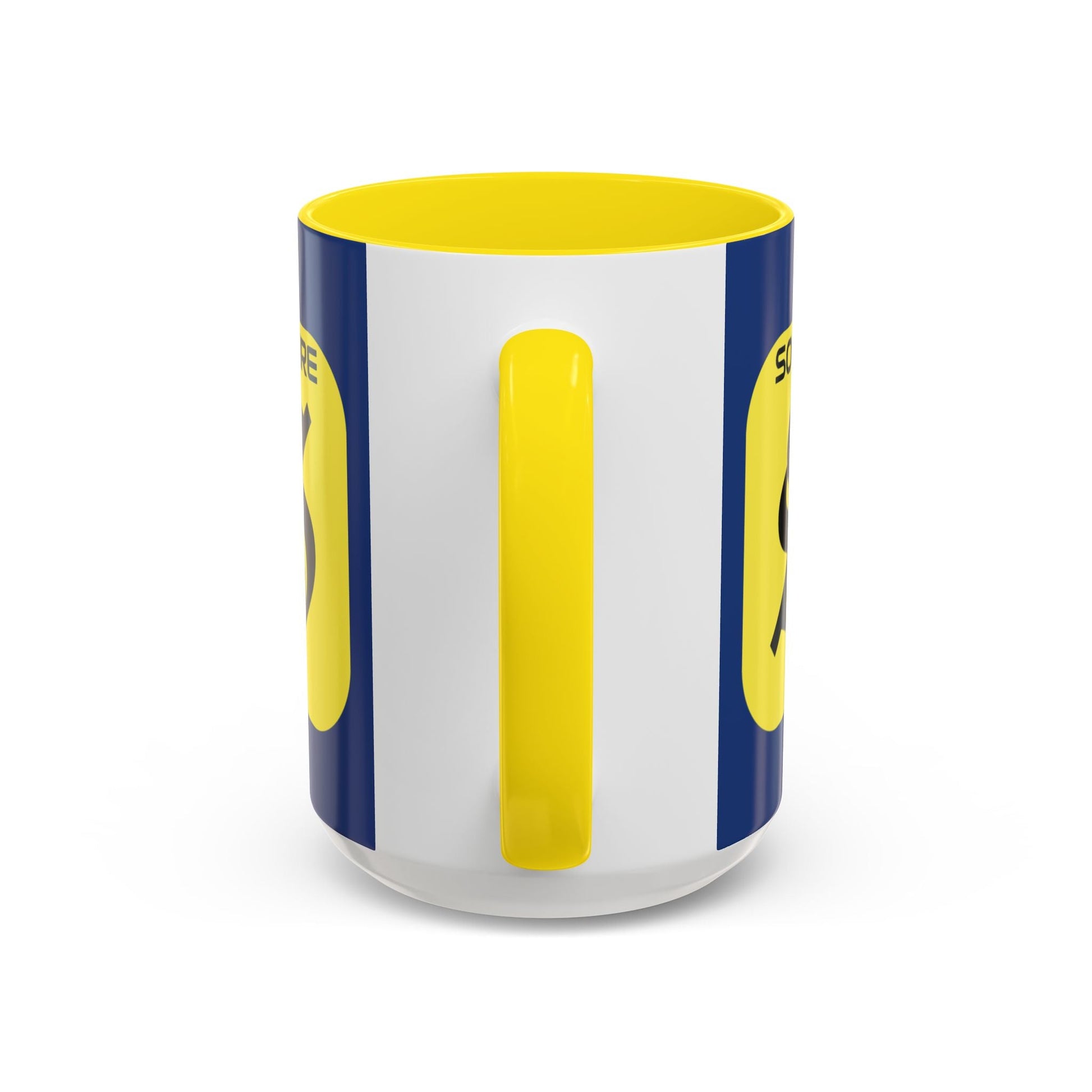 SolflareLogo Blue Accent Mug by cypherpunkgear.com – cypherpunkgear.com | Cypherpunk Merch