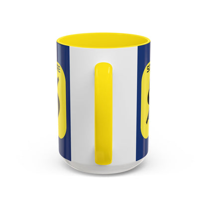 SolflareLogo Blue Accent Mug by cypherpunkgear.com – cypherpunkgear.com | Cypherpunk Merch