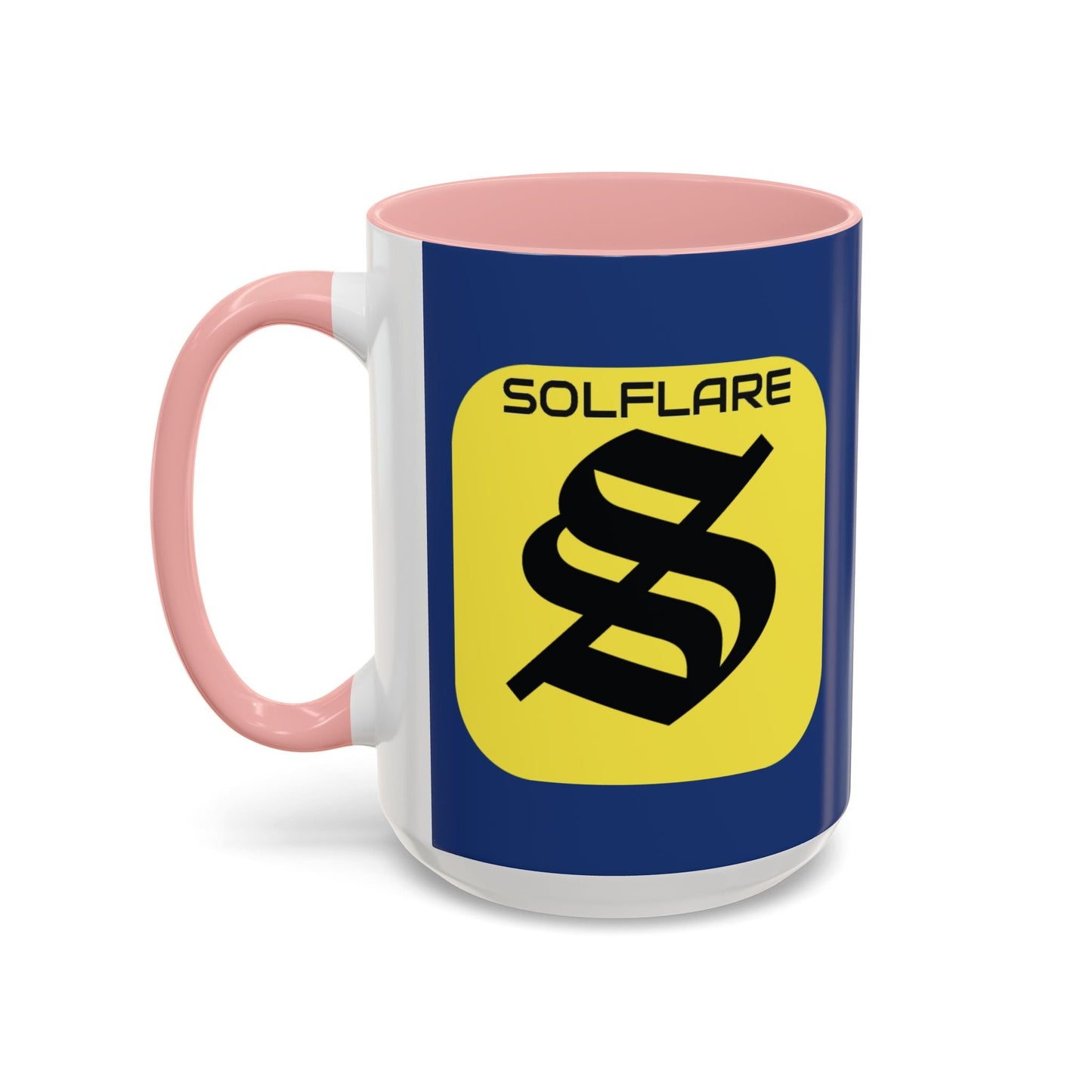 SolflareLogo Blue Accent Mug by cypherpunkgear.com – cypherpunkgear.com | Cypherpunk Merch