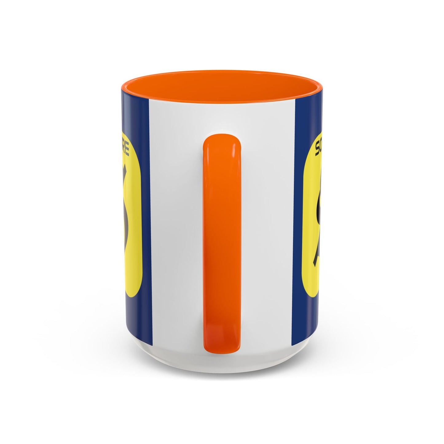 SolflareLogo Blue Accent Mug by cypherpunkgear.com – cypherpunkgear.com | Cypherpunk Merch