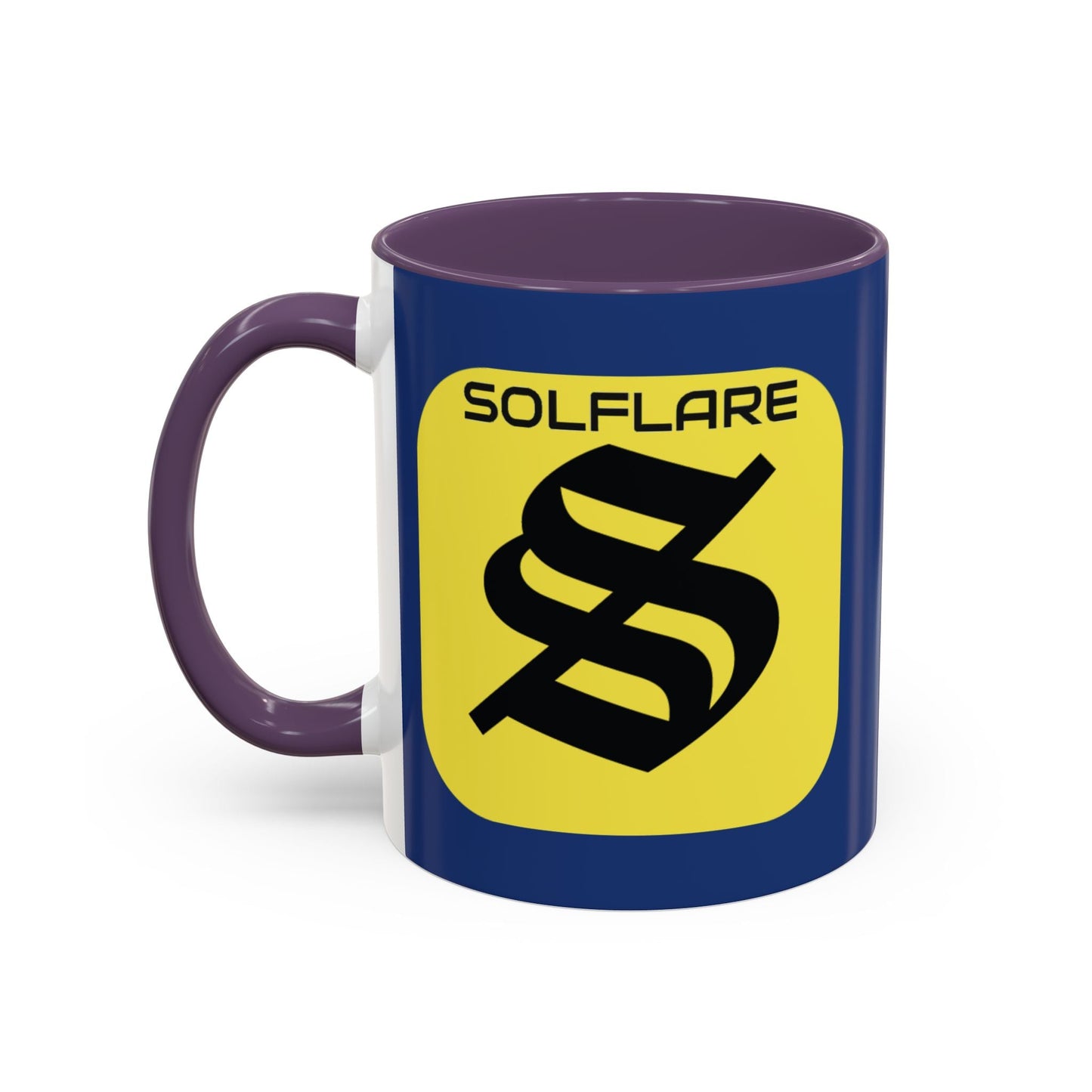 SolflareLogo Blue Accent Mug by cypherpunkgear.com – cypherpunkgear.com | Cypherpunk Merch