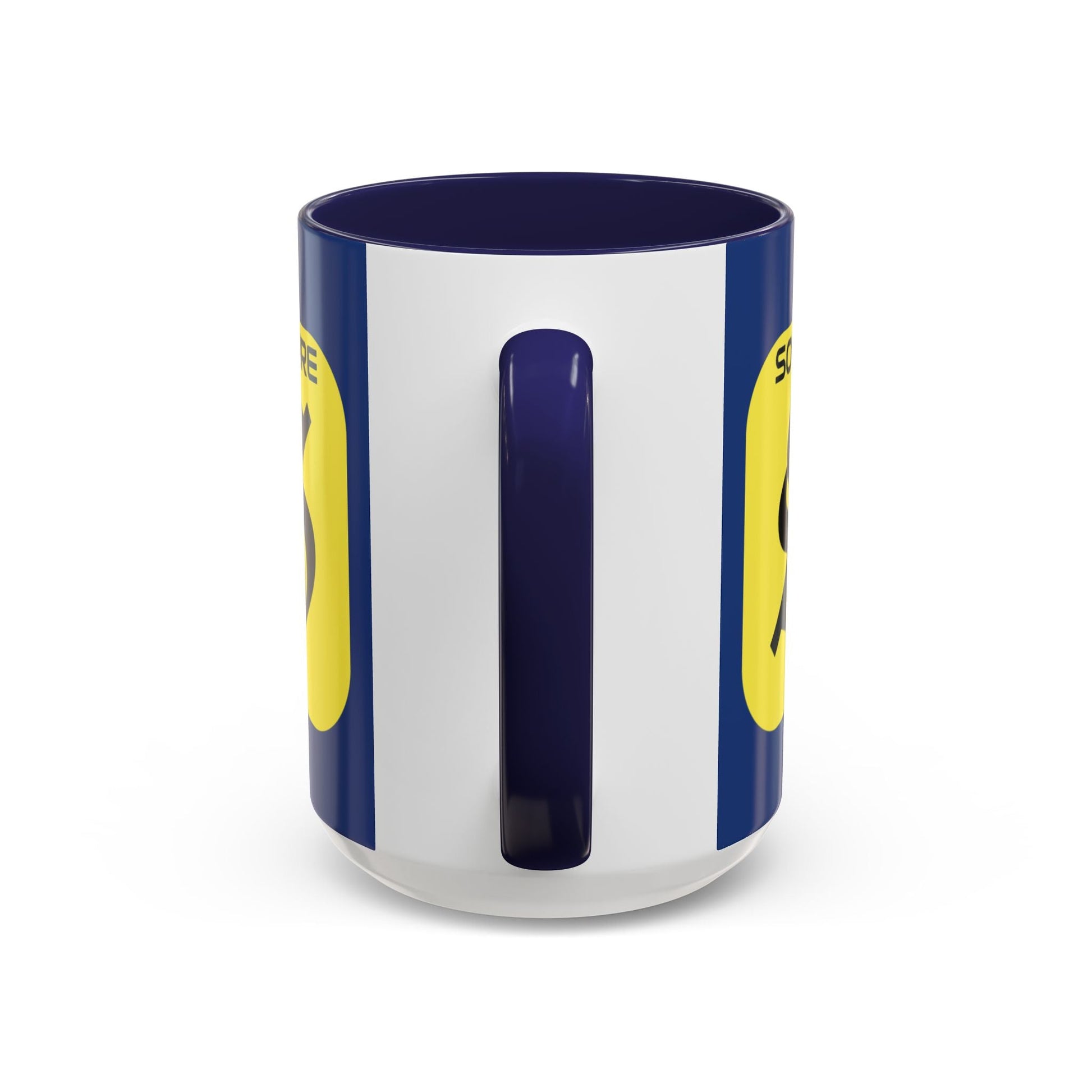 SolflareLogo Blue Accent Mug by cypherpunkgear.com – cypherpunkgear.com | Cypherpunk Merch