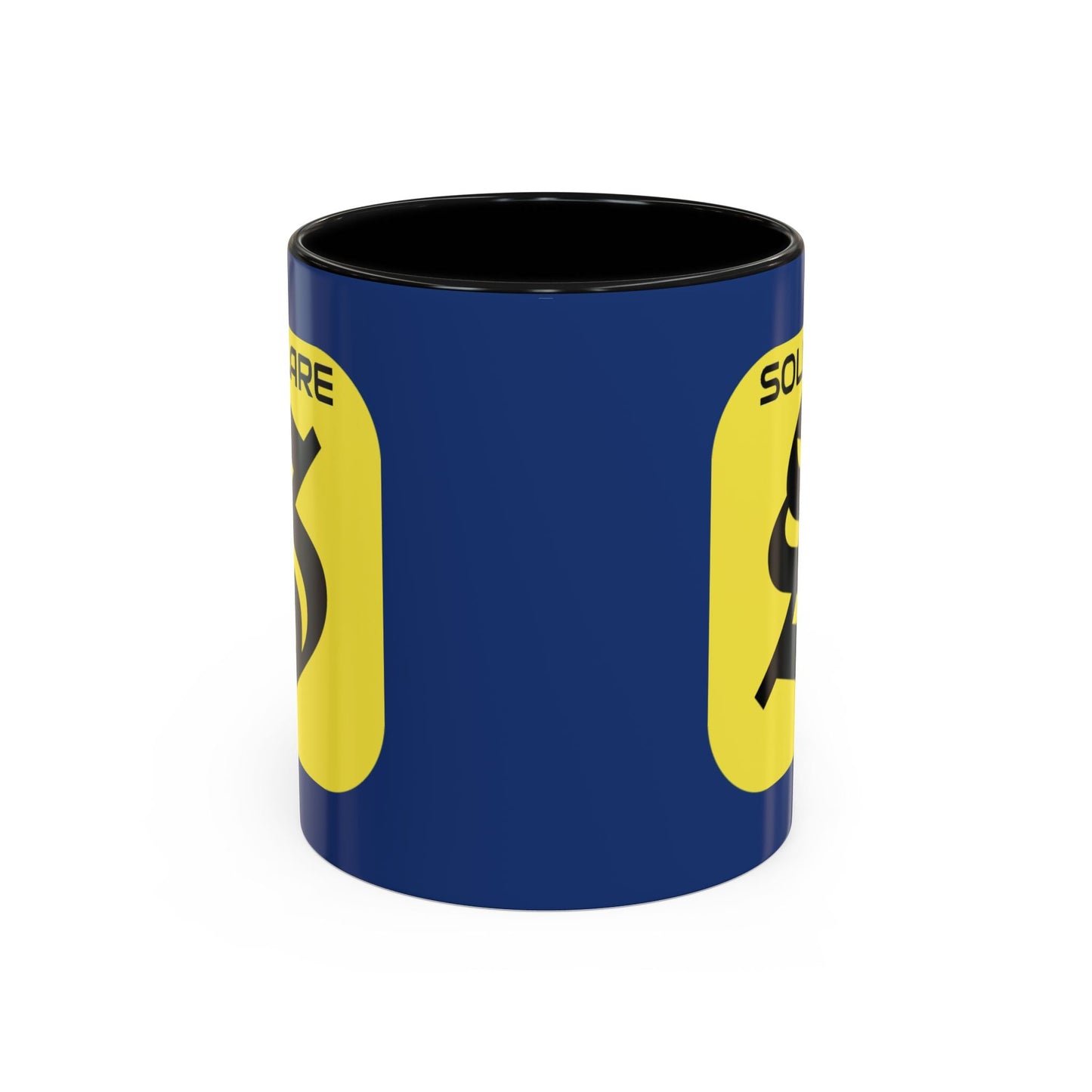 SolflareLogo Blue Accent Mug by cypherpunkgear.com – cypherpunkgear.com | Cypherpunk Merch
