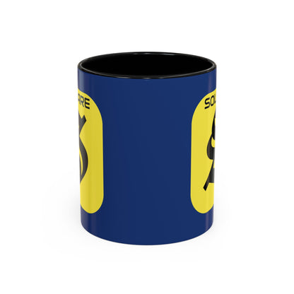 SolflareLogo Blue Accent Mug by cypherpunkgear.com – cypherpunkgear.com | Cypherpunk Merch
