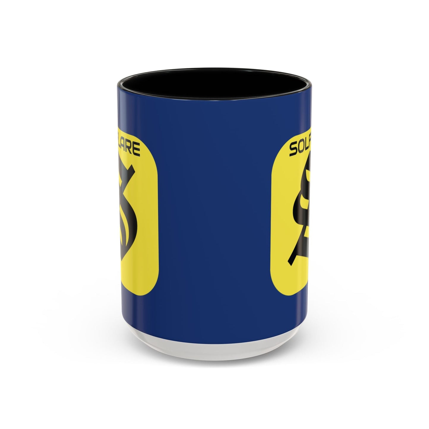 SolflareLogo Blue Accent Mug by cypherpunkgear.com – cypherpunkgear.com | Cypherpunk Merch