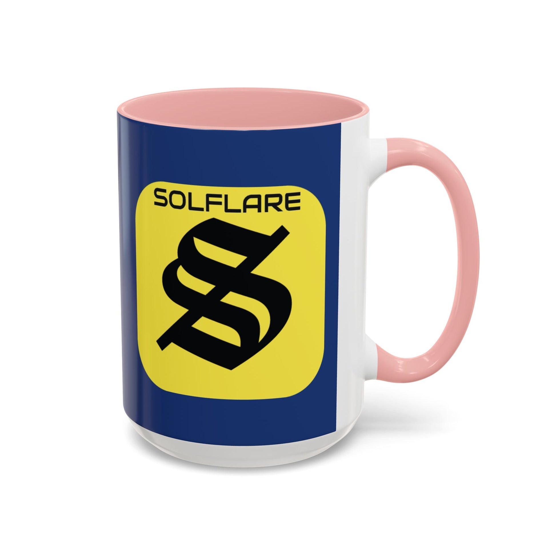 SolflareLogo Blue Accent Mug by cypherpunkgear.com – cypherpunkgear.com | Cypherpunk Merch