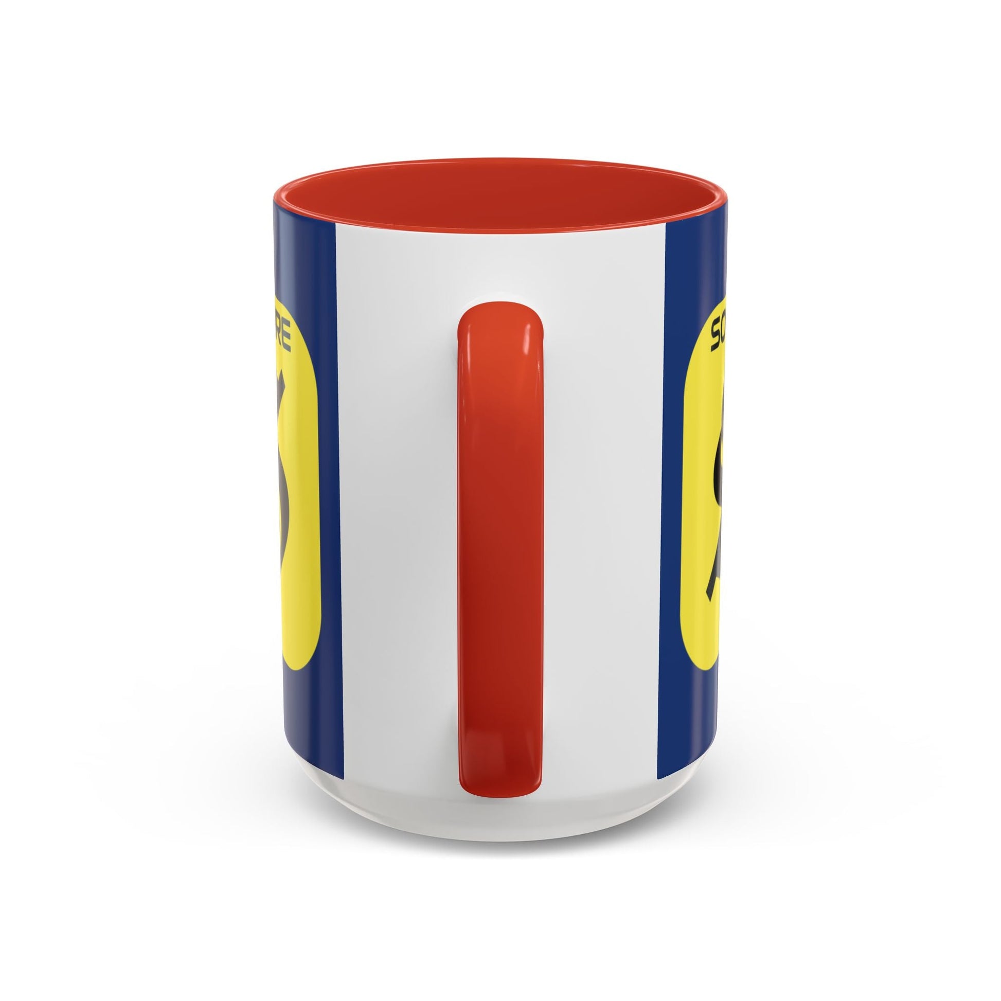 SolflareLogo Blue Accent Mug by cypherpunkgear.com – cypherpunkgear.com | Cypherpunk Merch