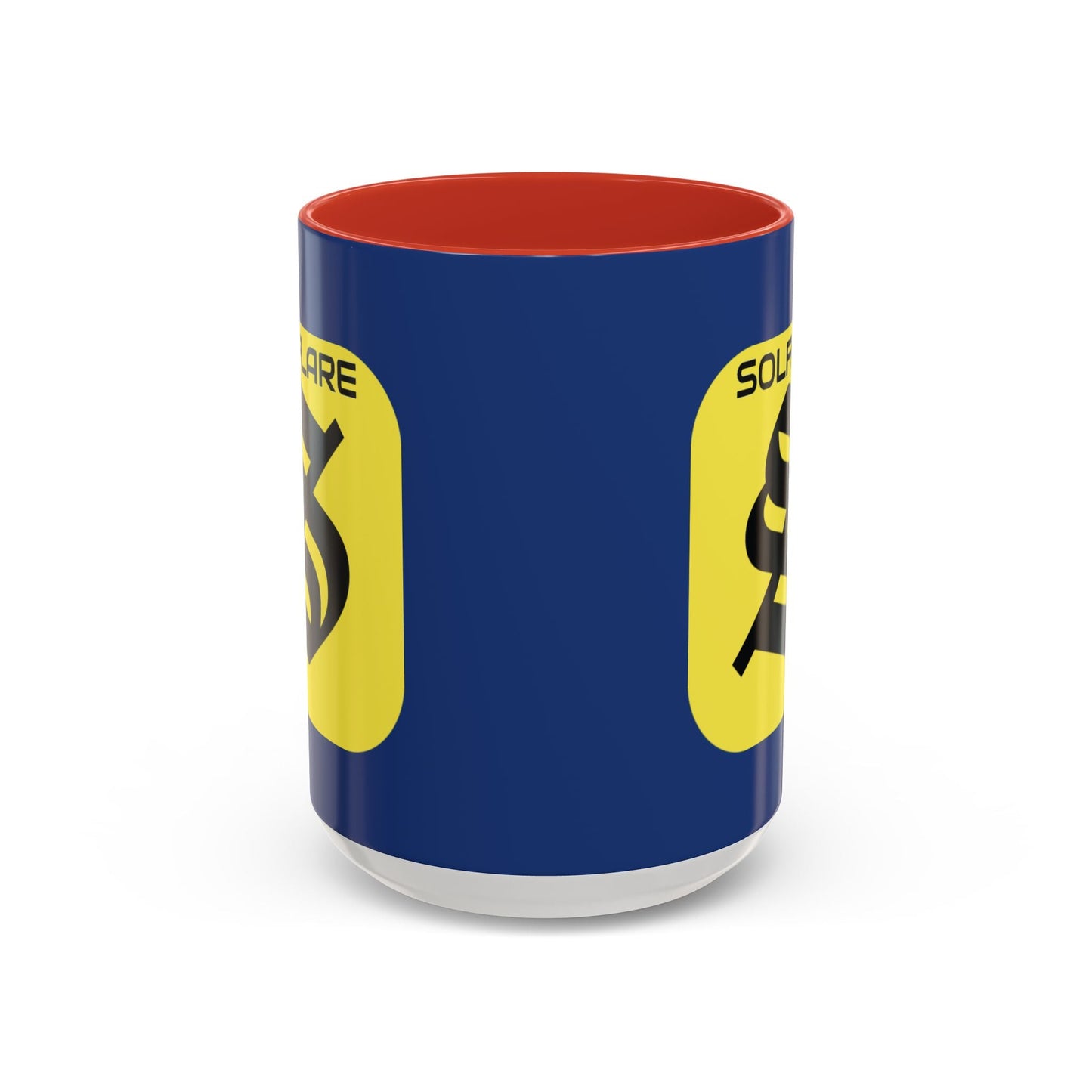 SolflareLogo Blue Accent Mug by cypherpunkgear.com – cypherpunkgear.com | Cypherpunk Merch