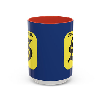 SolflareLogo Blue Accent Mug by cypherpunkgear.com – cypherpunkgear.com | Cypherpunk Merch