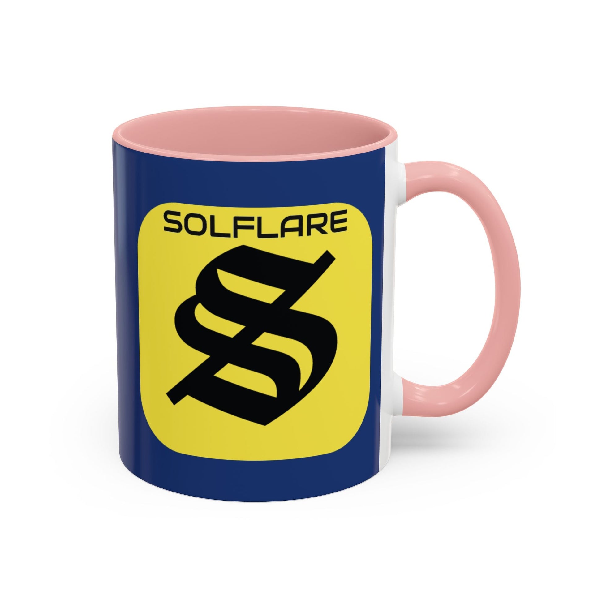 SolflareLogo Blue Accent Mug by cypherpunkgear.com – cypherpunkgear.com | Cypherpunk Merch