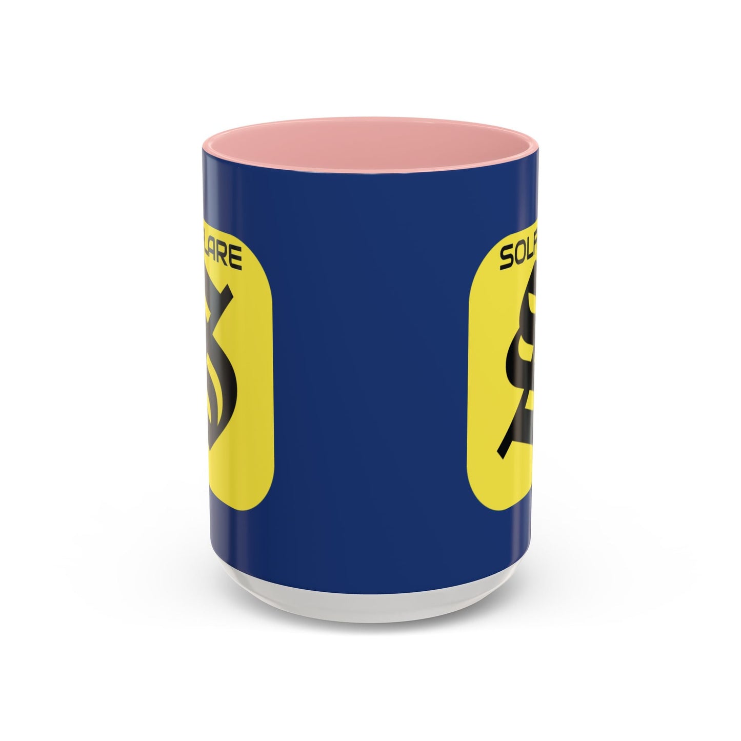 SolflareLogo Blue Accent Mug by cypherpunkgear.com – cypherpunkgear.com | Cypherpunk Merch