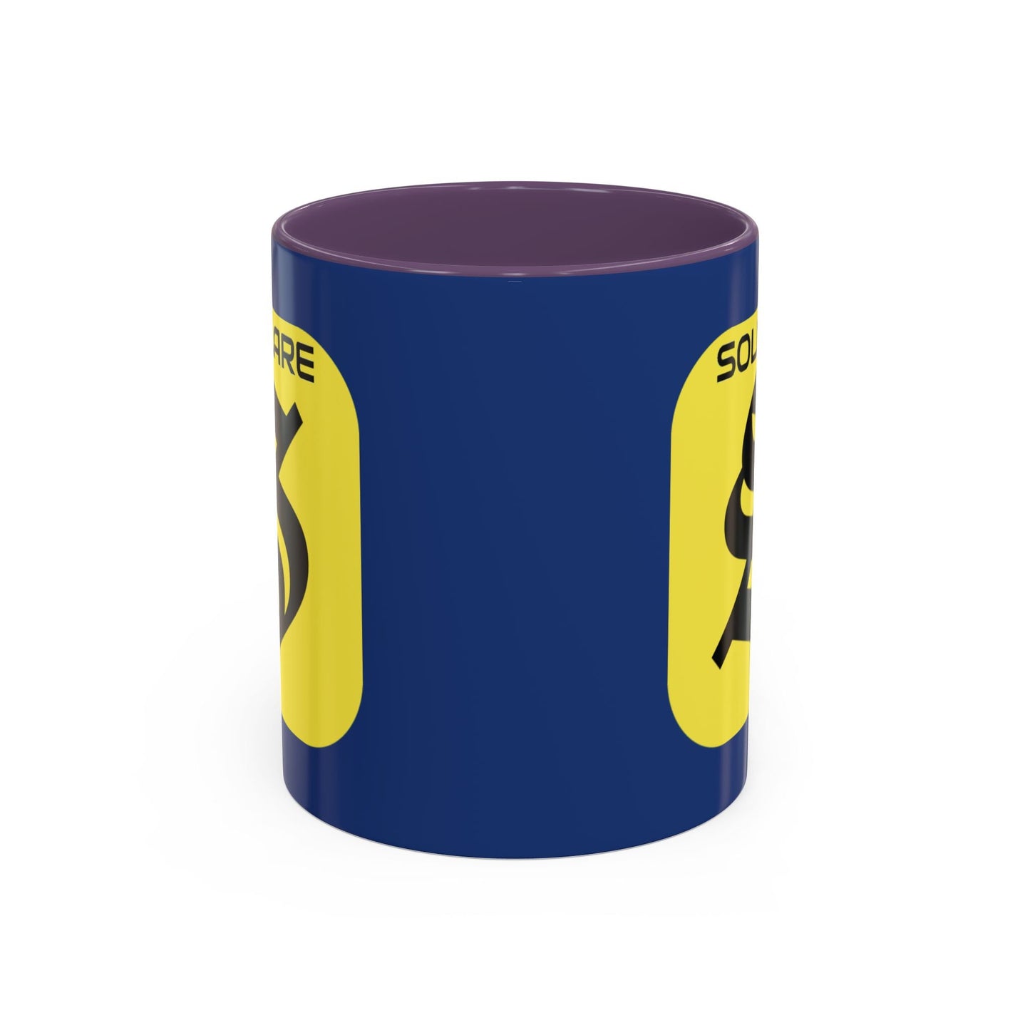 SolflareLogo Blue Accent Mug by cypherpunkgear.com – cypherpunkgear.com | Cypherpunk Merch