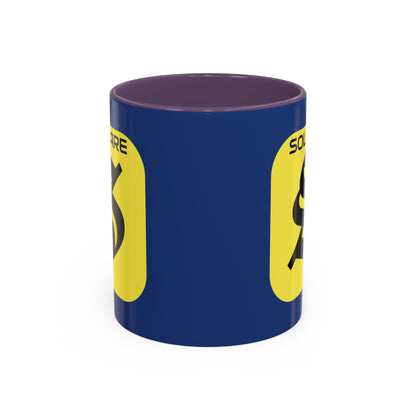 SolflareLogo Blue Accent Mug by cypherpunkgear.com – cypherpunkgear.com | Cypherpunk Merch