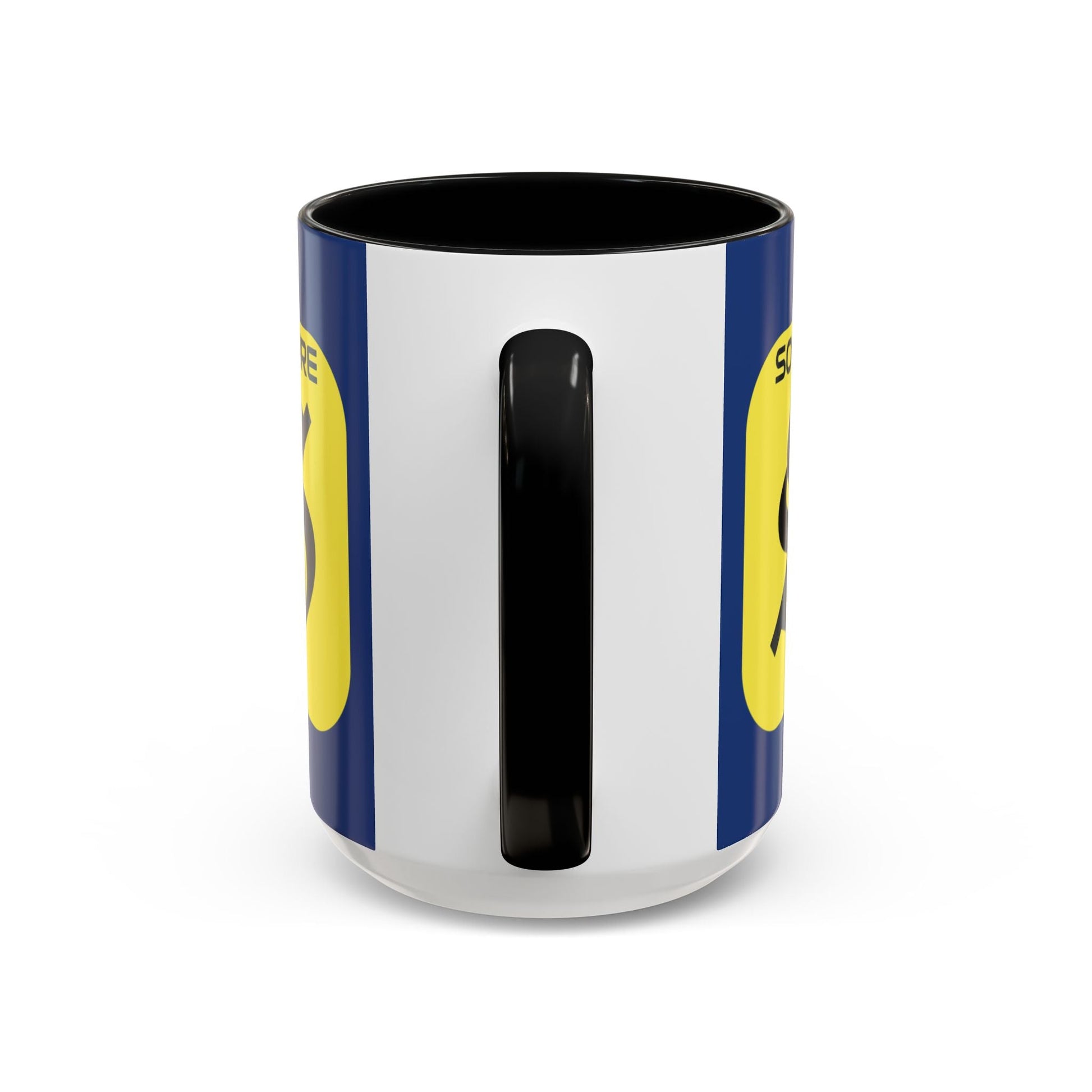 SolflareLogo Blue Accent Mug by cypherpunkgear.com – cypherpunkgear.com | Cypherpunk Merch