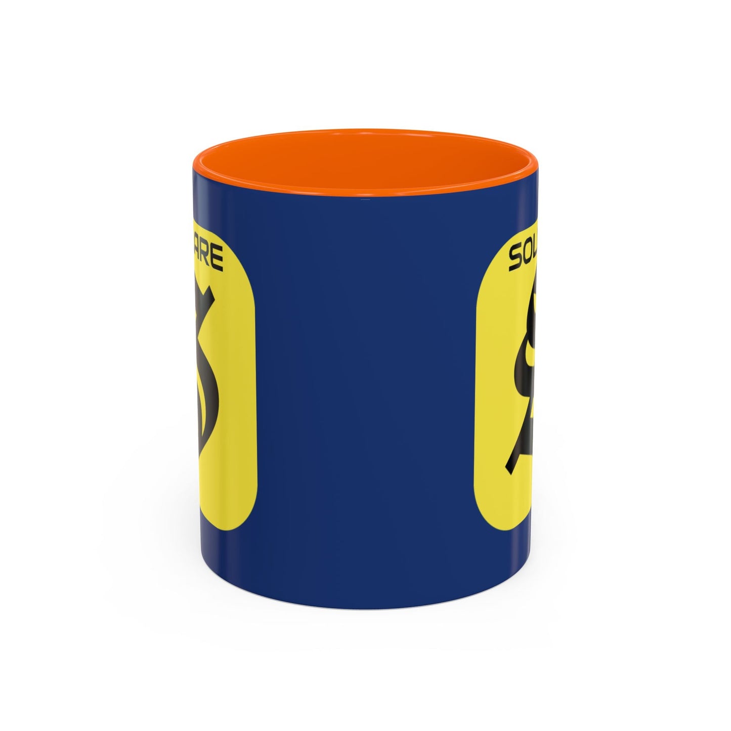 SolflareLogo Blue Accent Mug by cypherpunkgear.com – cypherpunkgear.com | Cypherpunk Merch