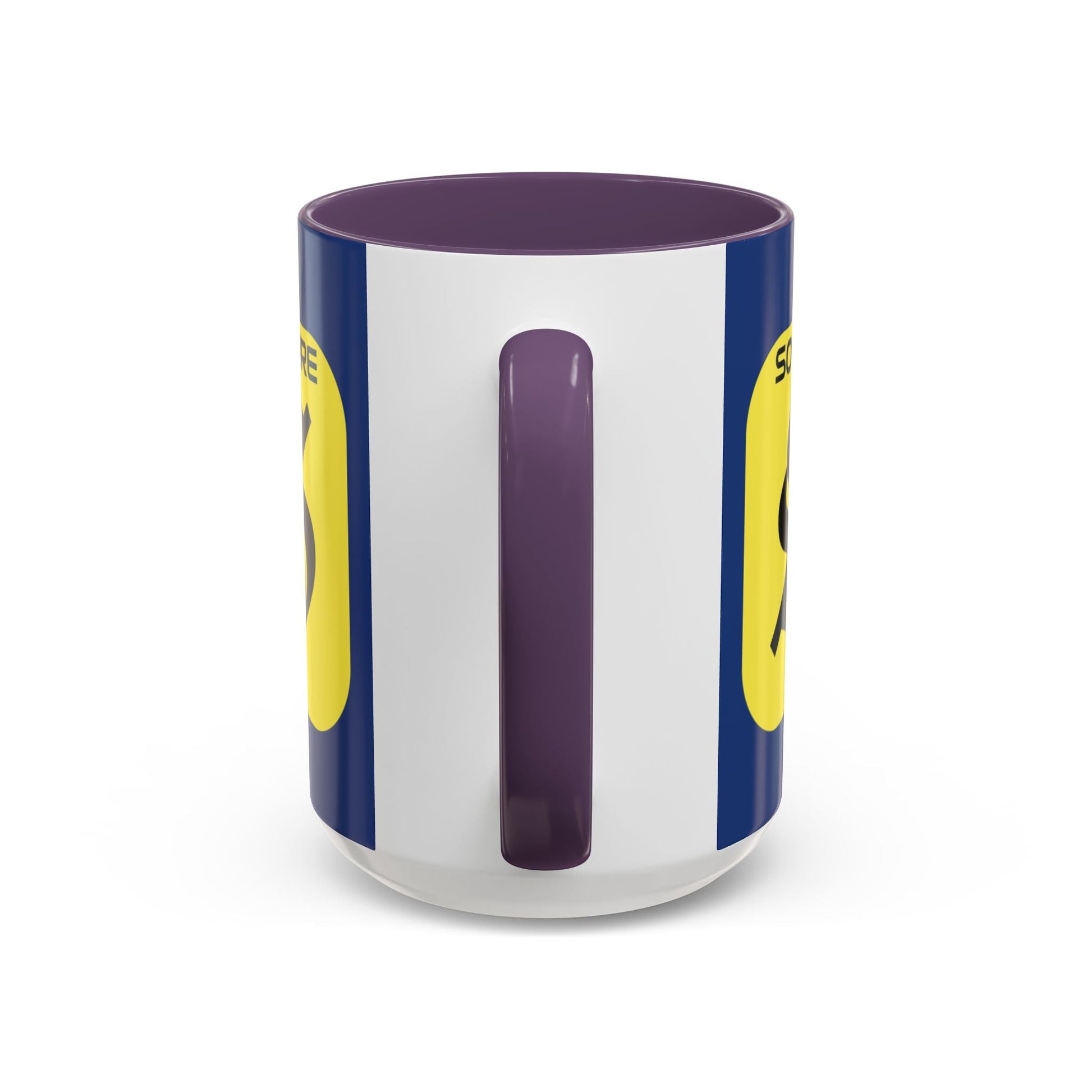 SolflareLogo Blue Accent Mug by cypherpunkgear.com – cypherpunkgear.com | Cypherpunk Merch