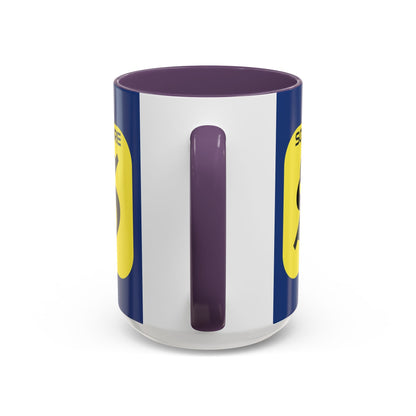 SolflareLogo Blue Accent Mug by cypherpunkgear.com – cypherpunkgear.com | Cypherpunk Merch