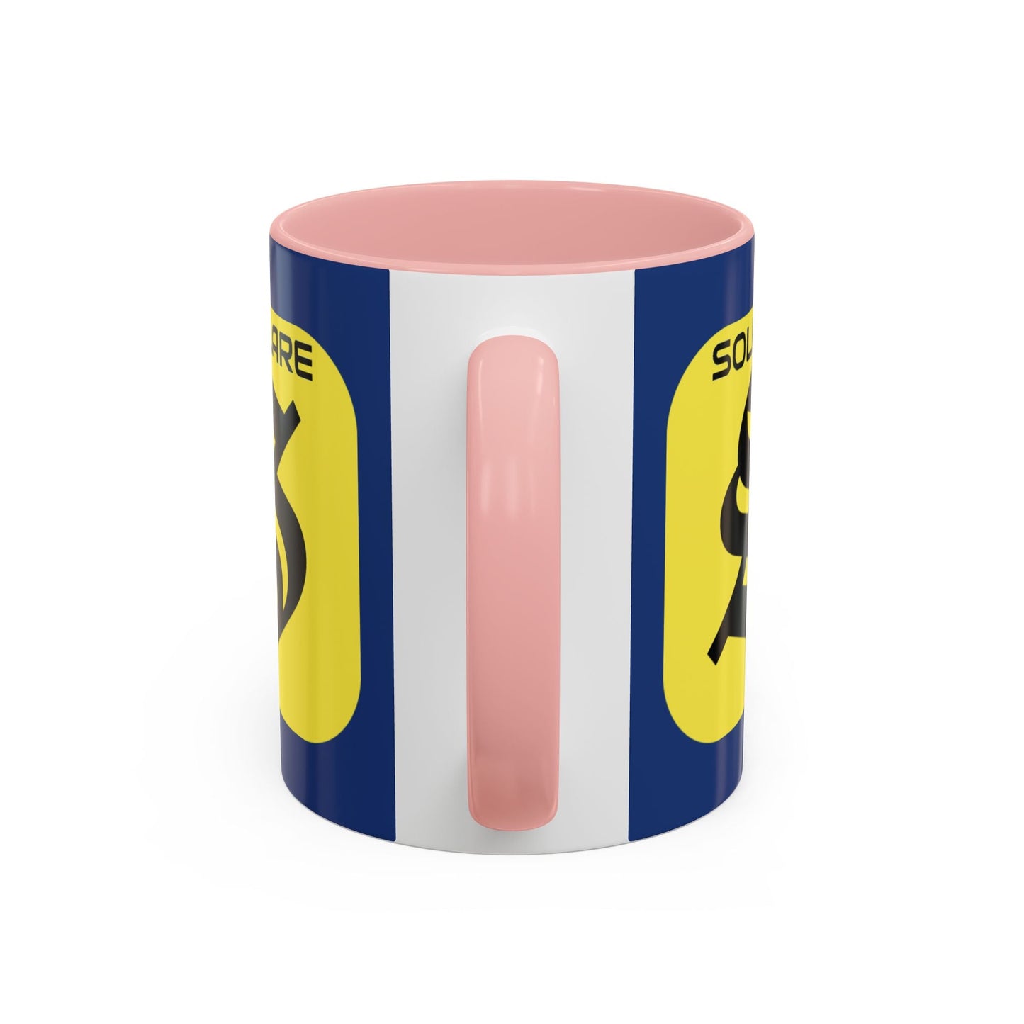 SolflareLogo Blue Accent Mug by cypherpunkgear.com – cypherpunkgear.com | Cypherpunk Merch