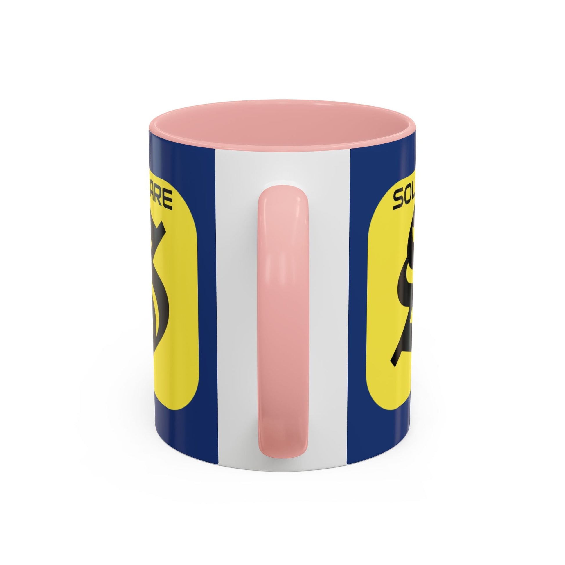 SolflareLogo Blue Accent Mug by cypherpunkgear.com – cypherpunkgear.com | Cypherpunk Merch