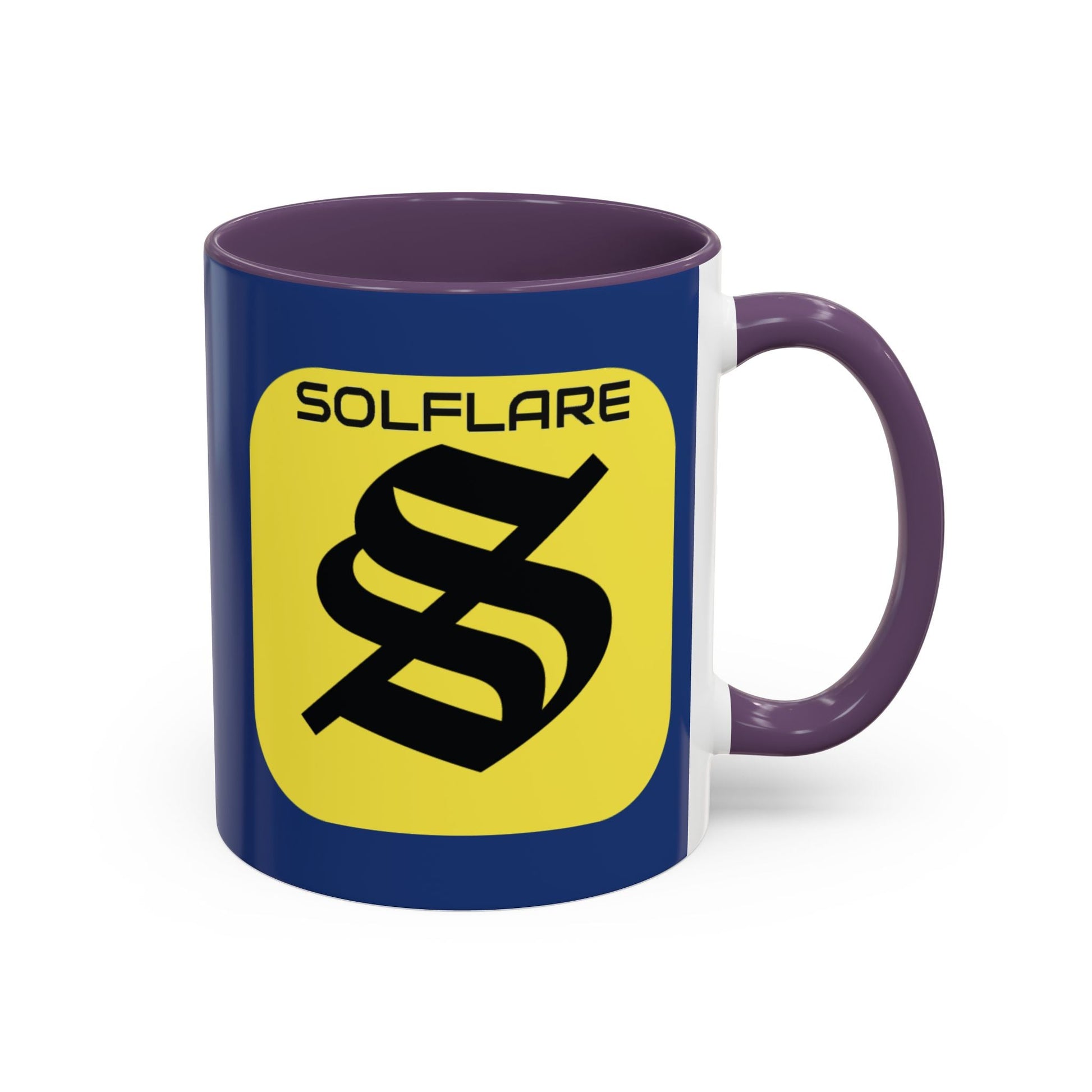 SolflareLogo Blue Accent Mug by cypherpunkgear.com – cypherpunkgear.com | Cypherpunk Merch